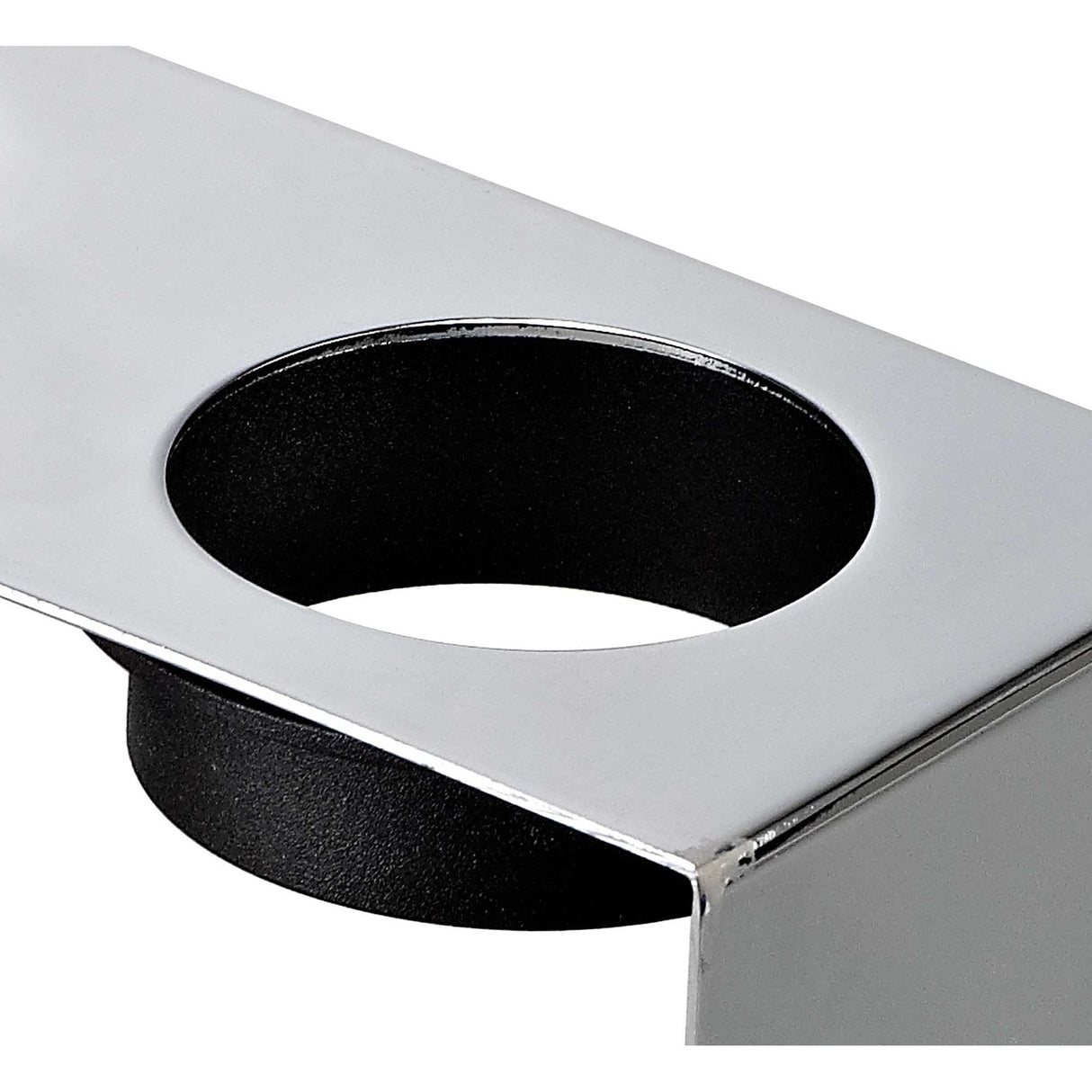 Dual Light Ceiling Fixture with Polished Chrome and Paintable White Gypsum