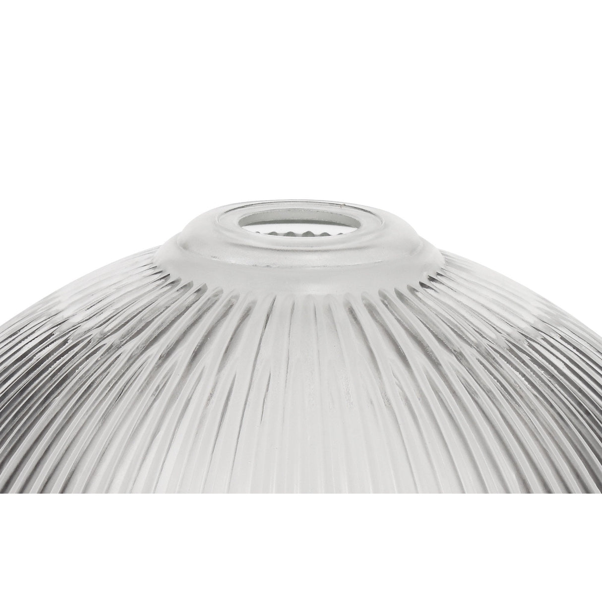 Elegant Polished Nickel Pendant Light with Clear Glass Dome Shade (38cm)