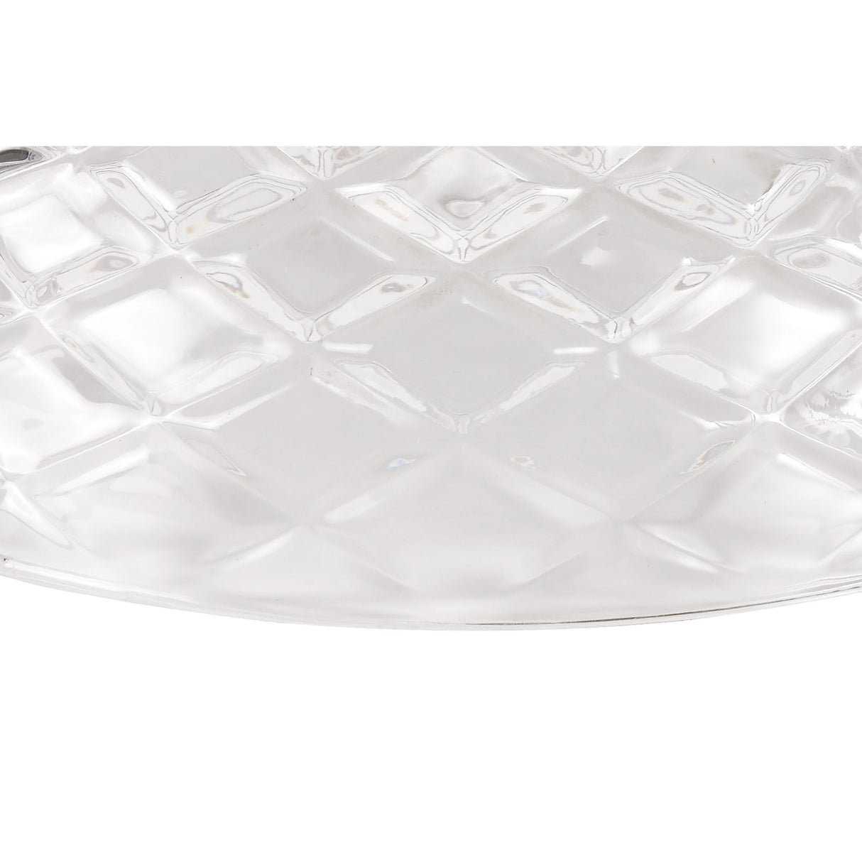 Sleek 1-Light Adjustable Pendant with 30cm Clear Bell Glass Shade, Polished Nickel Finish