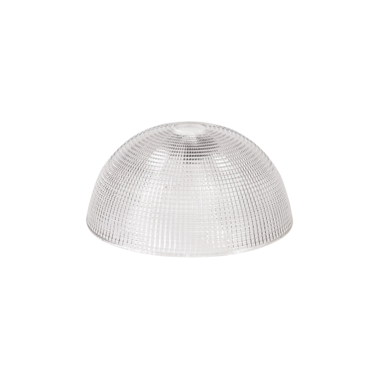 Single Adjustable Pendant Light with 30cm Prismatic Glass Shade, Polished Nickel Finish