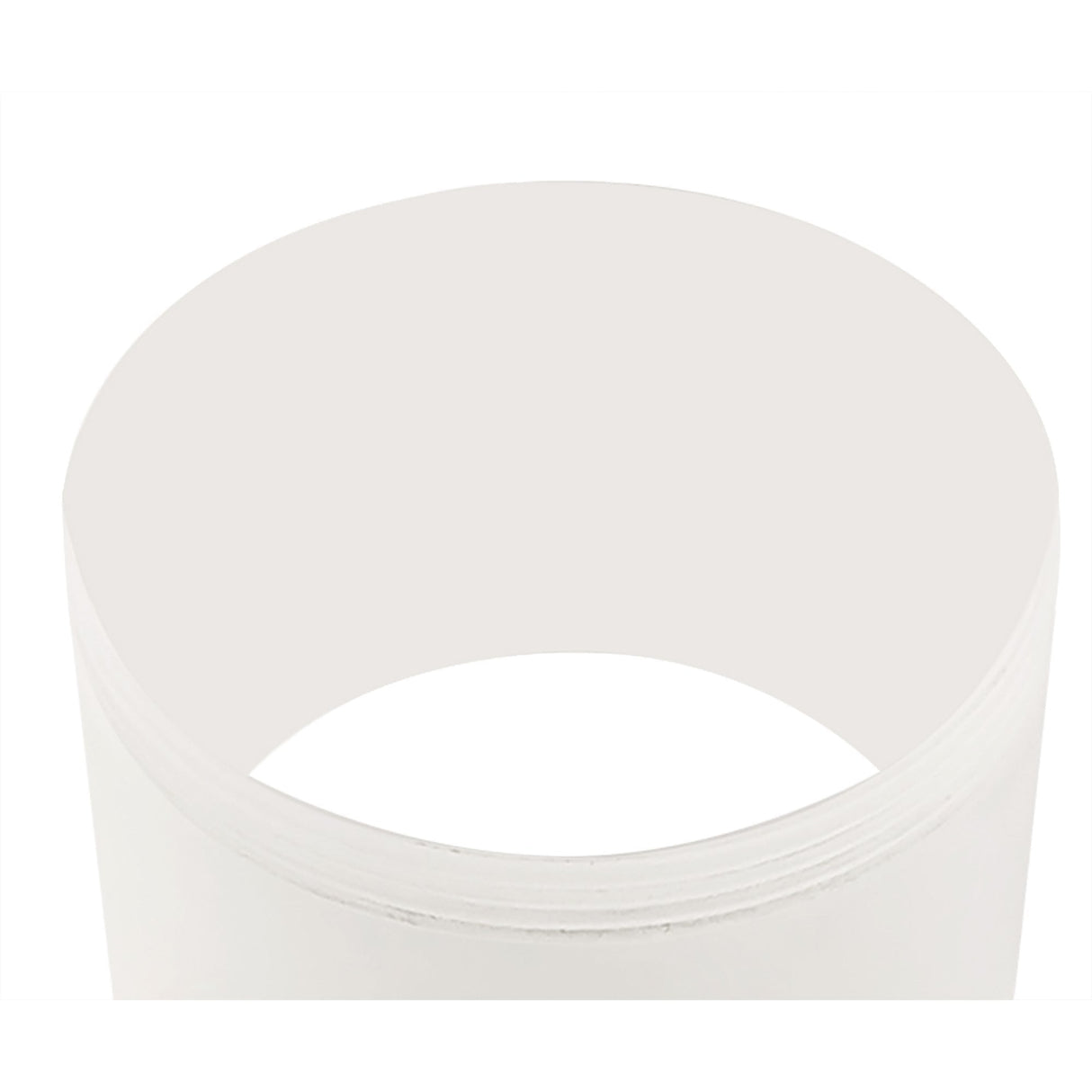 Sleek 11cm Surface Mounted Ceiling Light, Sand White/Acrylic Ring