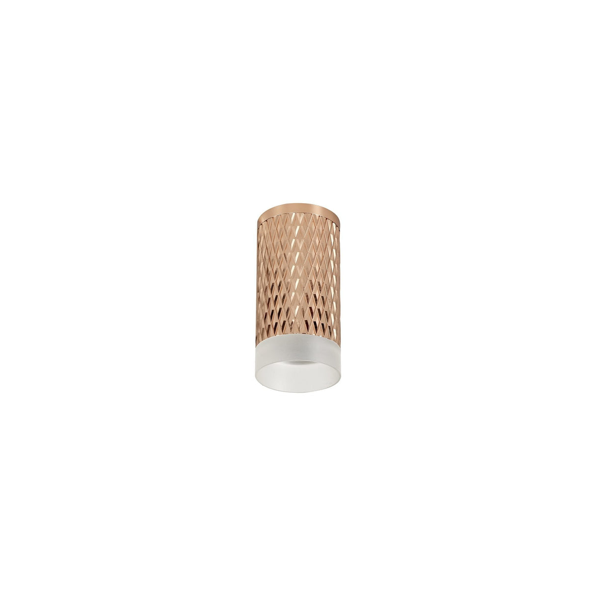Sleek Rose Gold & Acrylic Spot Ceiling Light Fixture, GU10 Mount