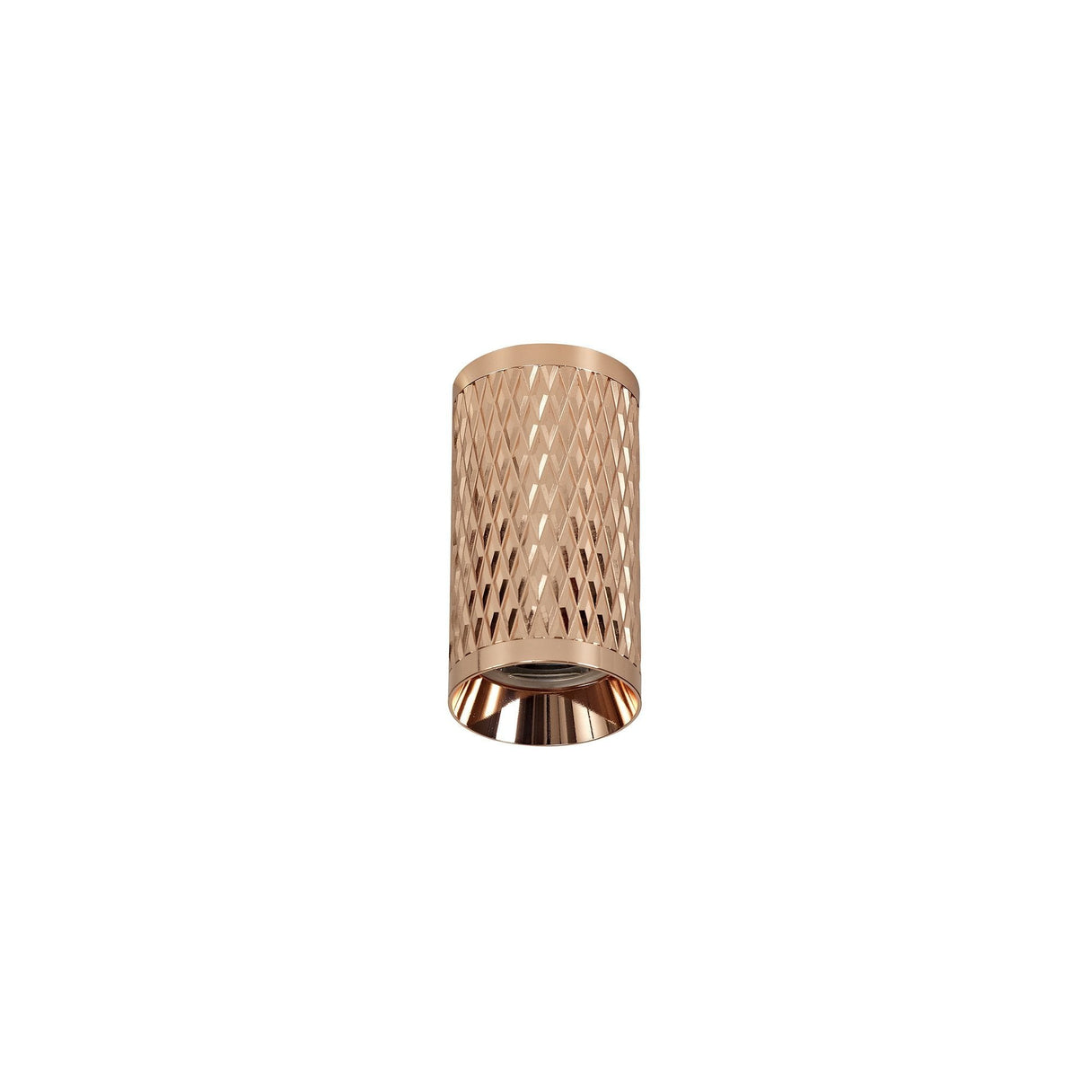 Sleek Rose Gold & Acrylic Spot Ceiling Light Fixture, GU10 Mount