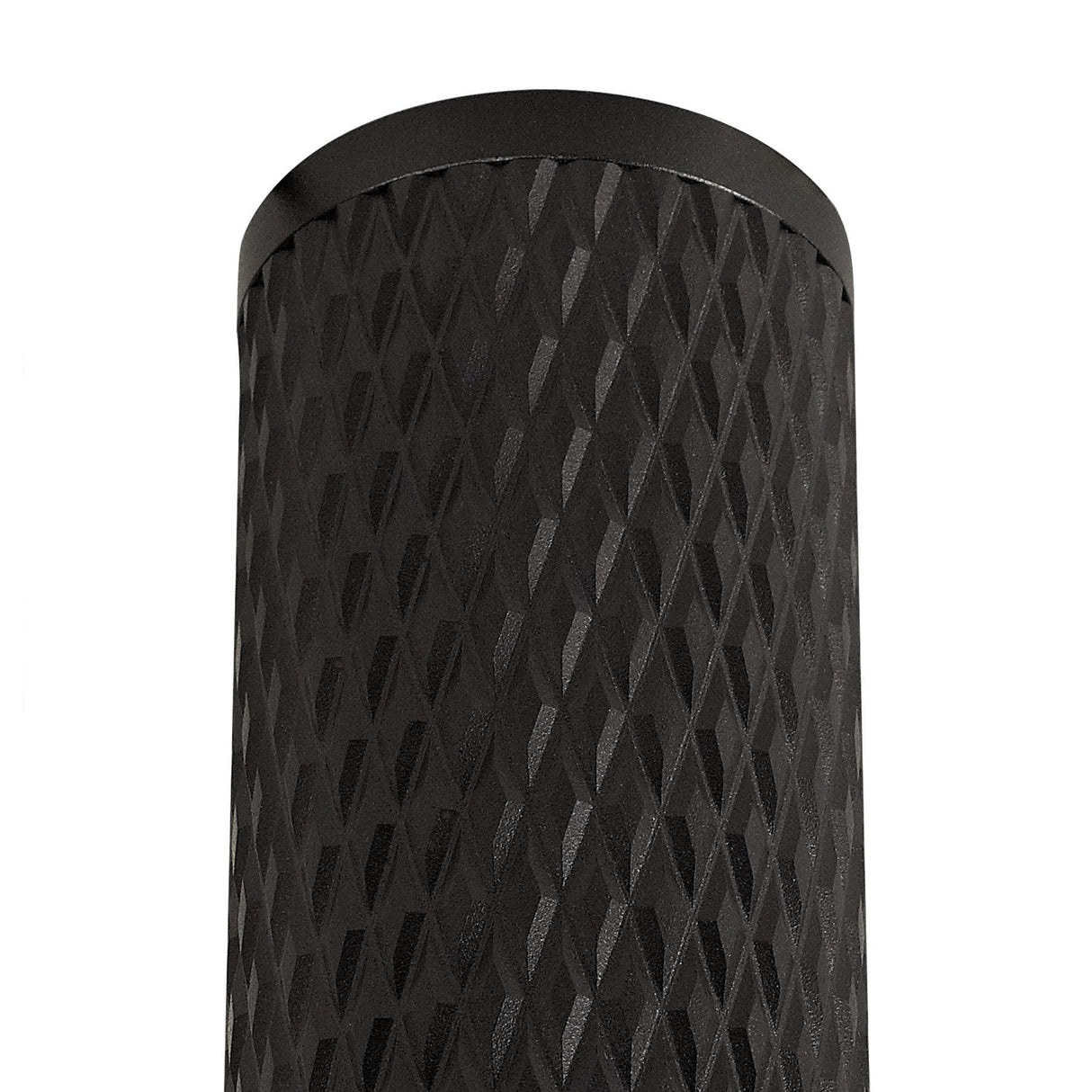 Sleek 20cm Sand Black Surface Mounted Ceiling Light with Acrylic Ring