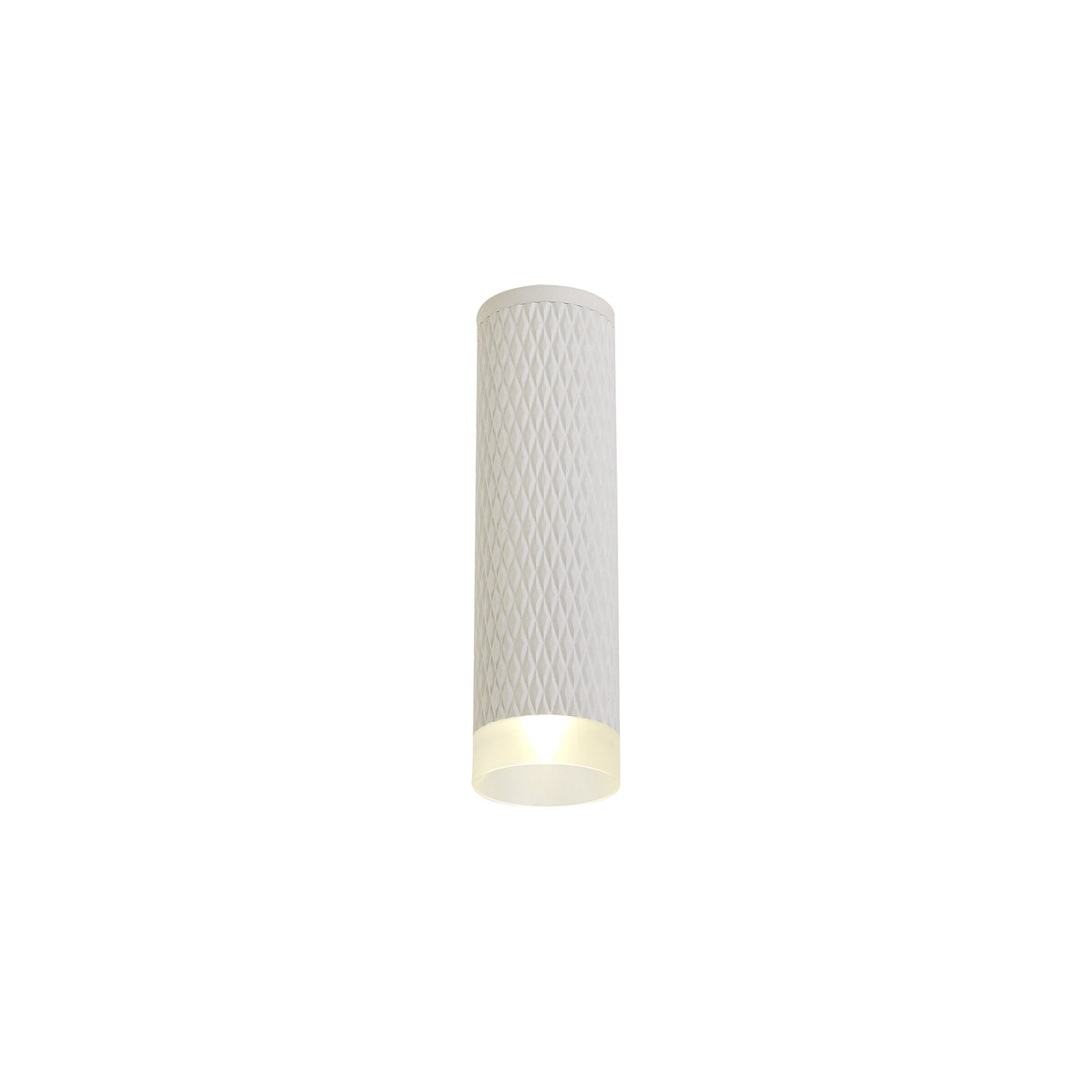 Minimalist Sand White Ceiling Spotlight with Acrylic Accent