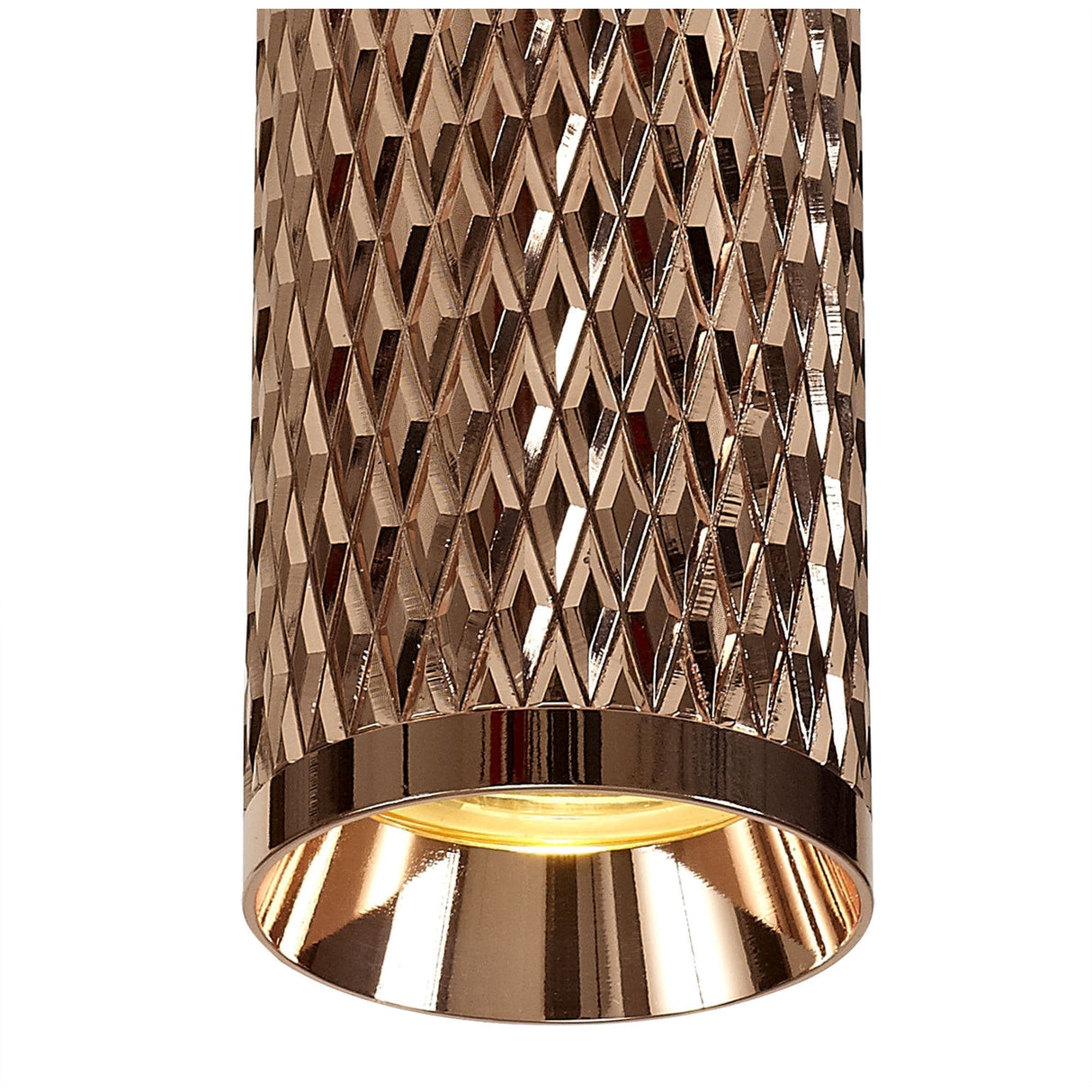 Elegant 30cm Rose Gold and Acrylic Ceiling Spotlight Fixture