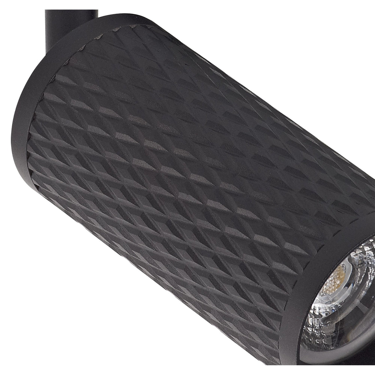 Modern Sand Black Track Spotlight with Acrylic Accent Ring