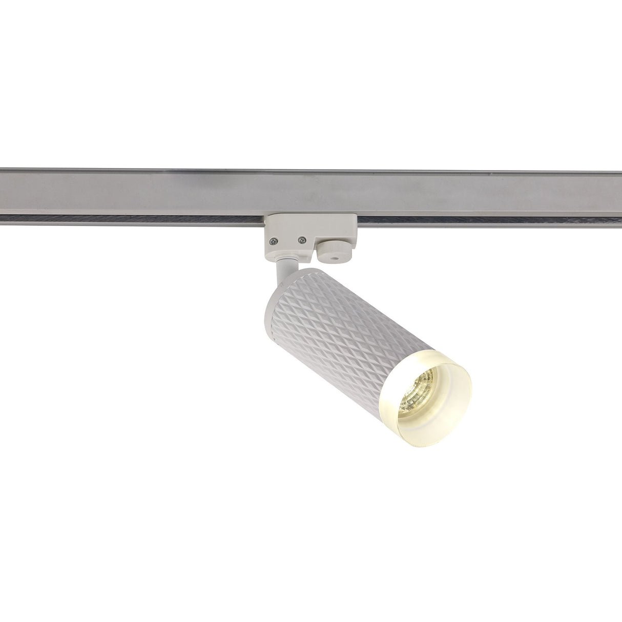 Modern Sand White Track Spotlight with Acrylic Accents