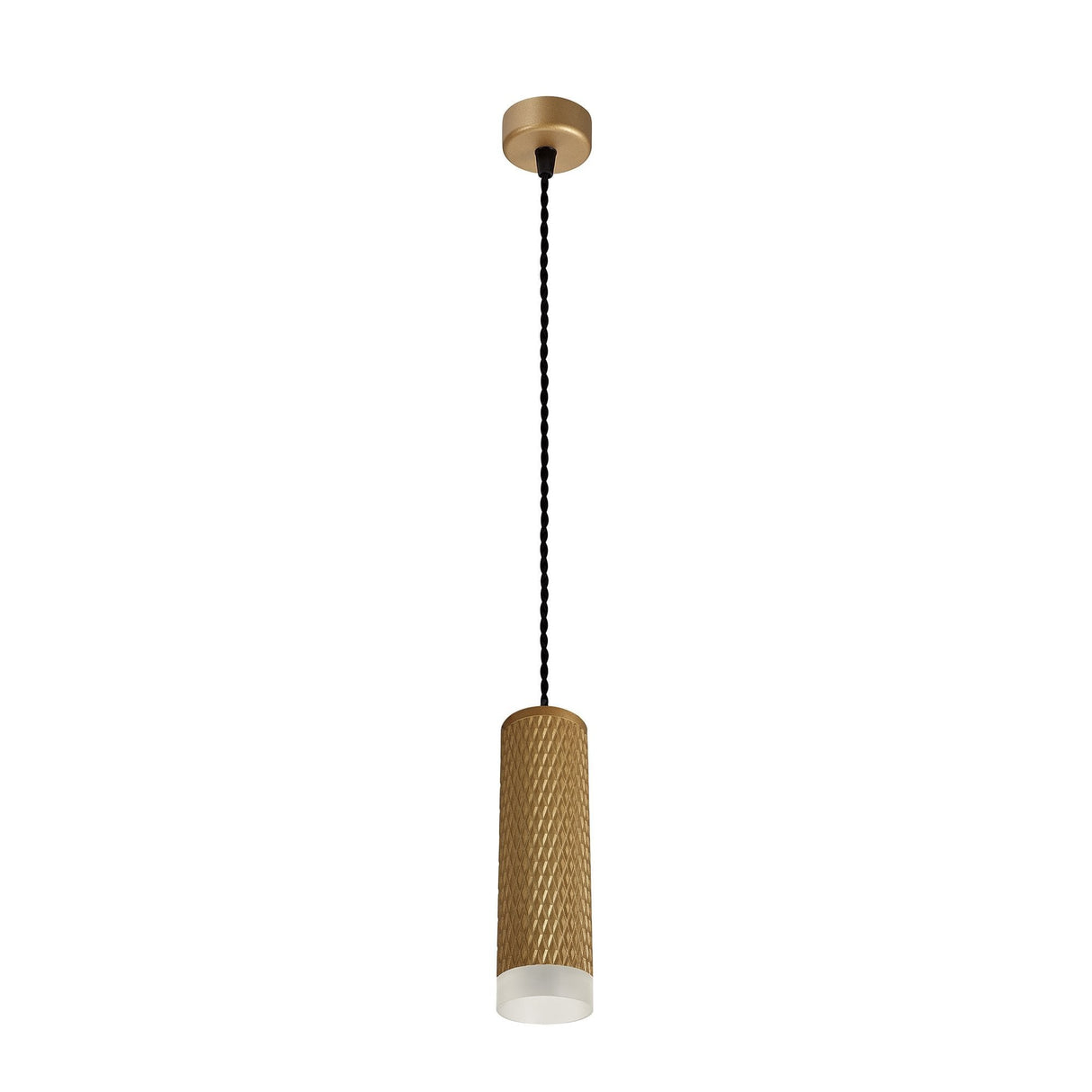 Champagne Gold Acrylic Ring 20cm Pendant Light with Adjustable Drop