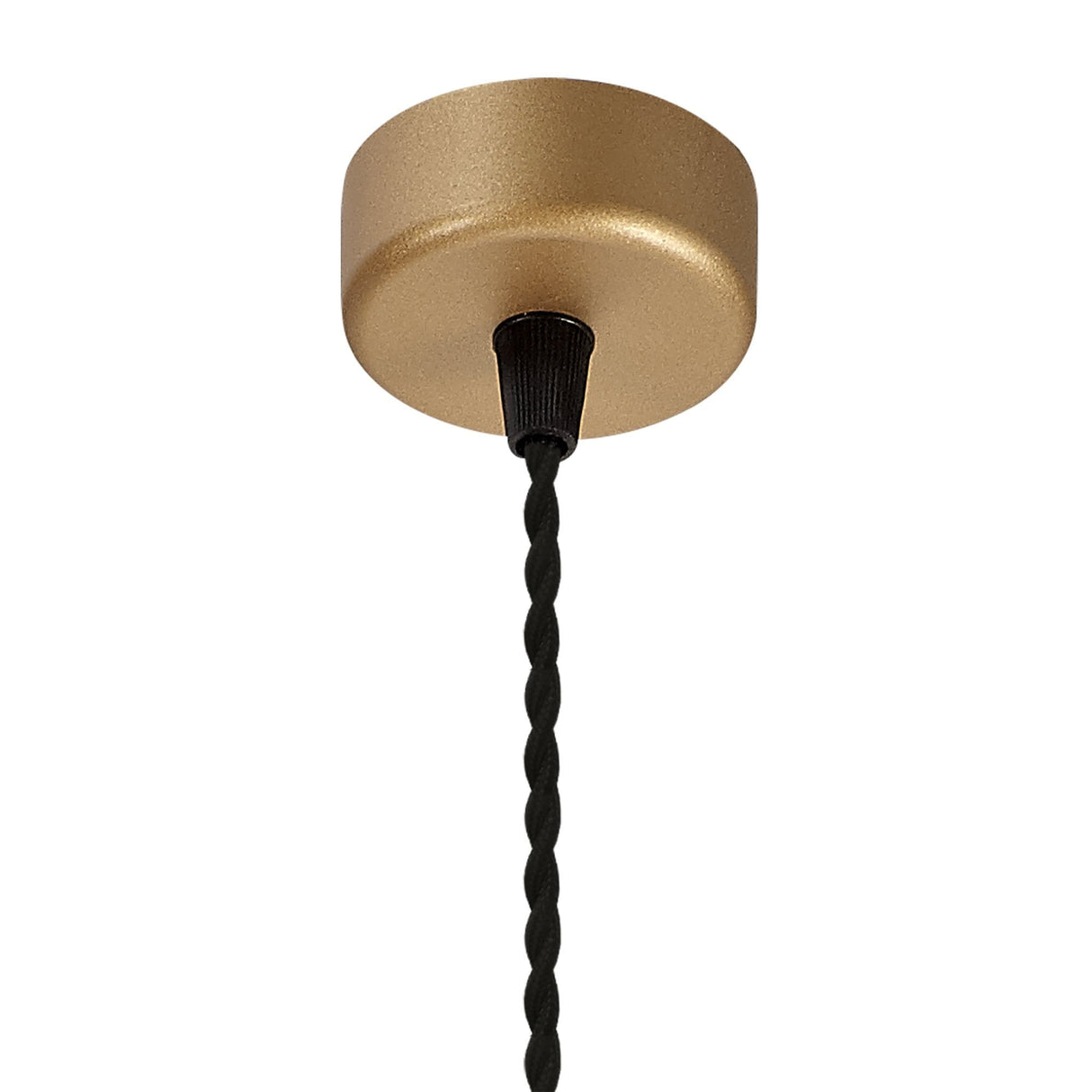 Champagne Gold Acrylic Ring Pendant Light, 1-Light GU10, 30cm Diameter