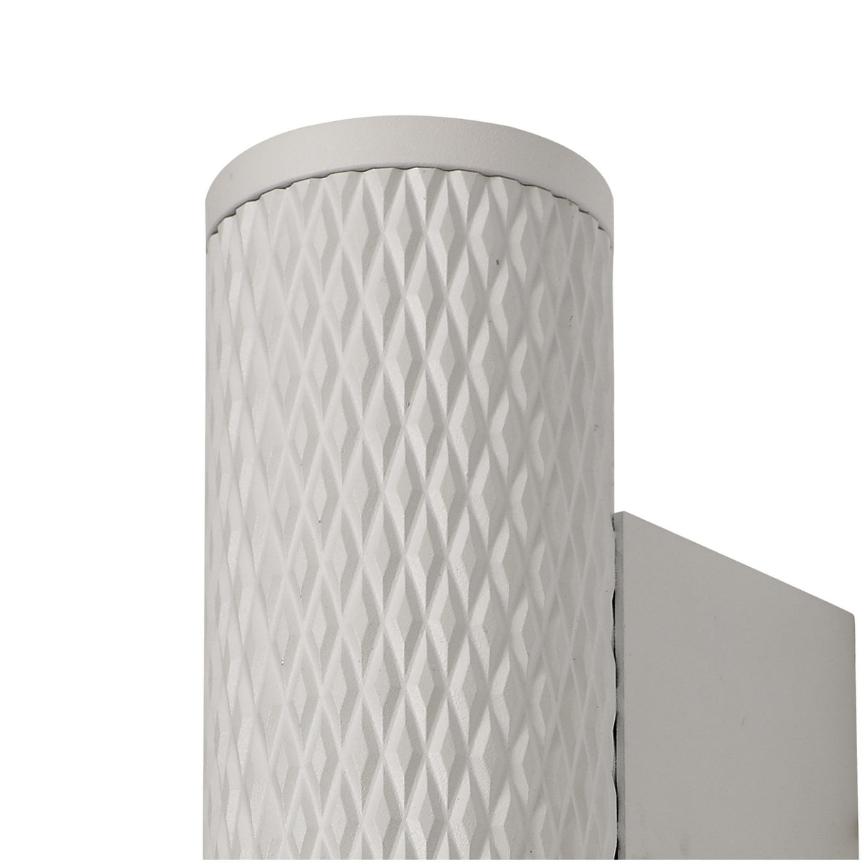 Dual Ring Accent Wall Light, Sand White with Acrylic Highlights