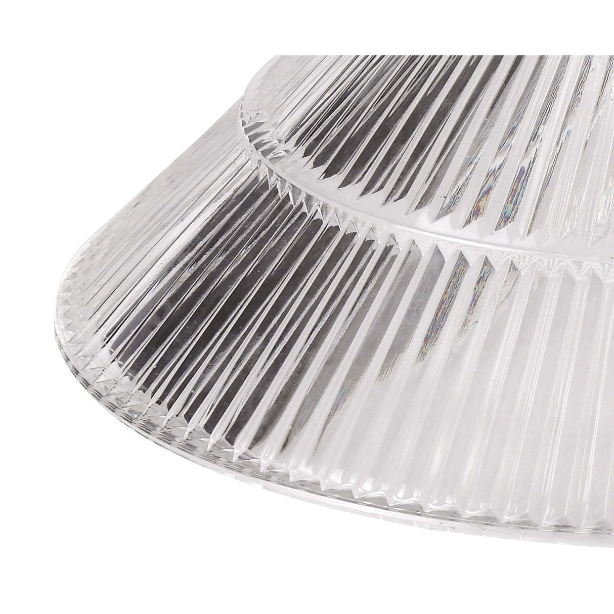 Triple Cone Glass Pendant Light with Polished Nickel Finish and Adjustable Drop Length