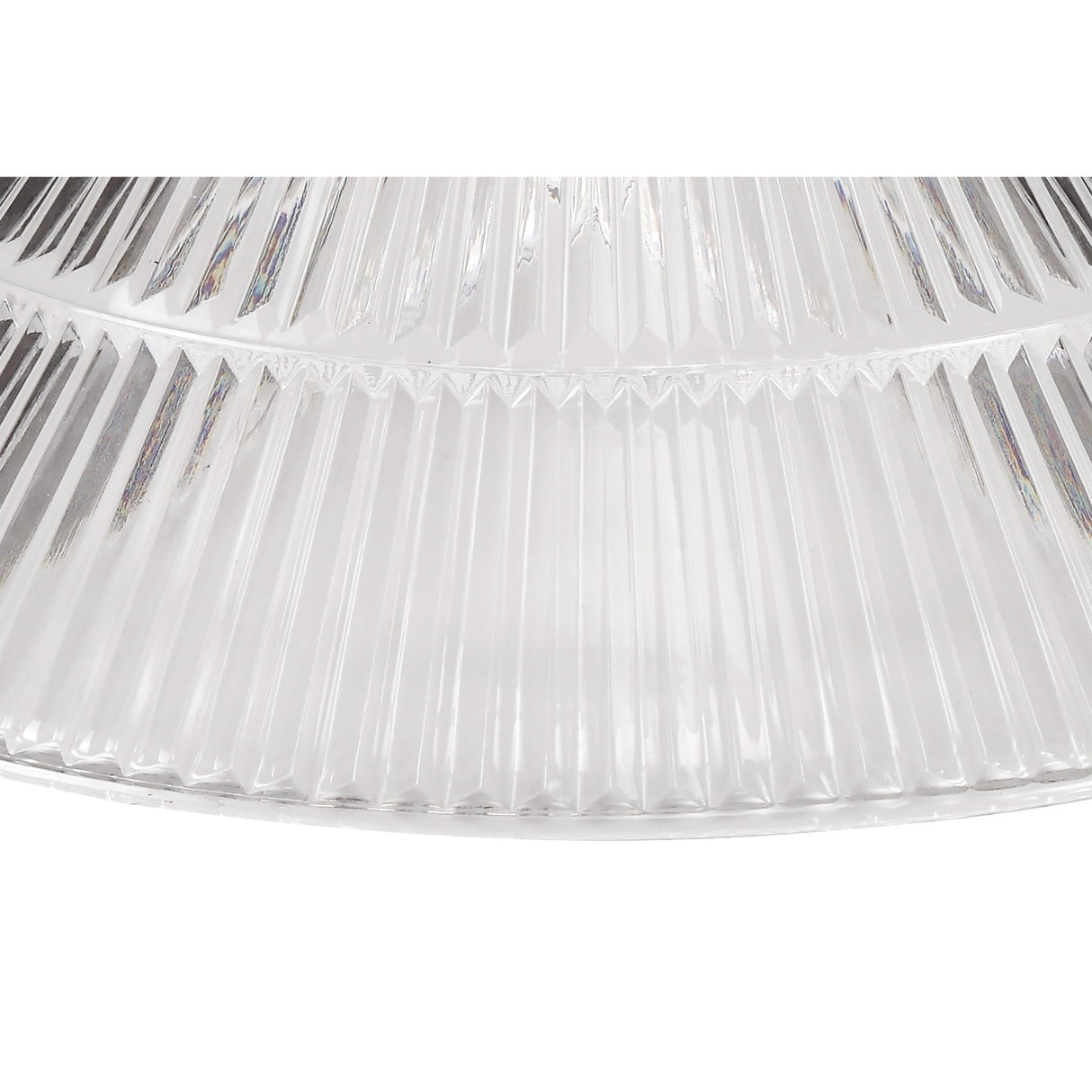 Triple Cone Glass Pendant Light with Polished Nickel Finish and Adjustable Drop Length