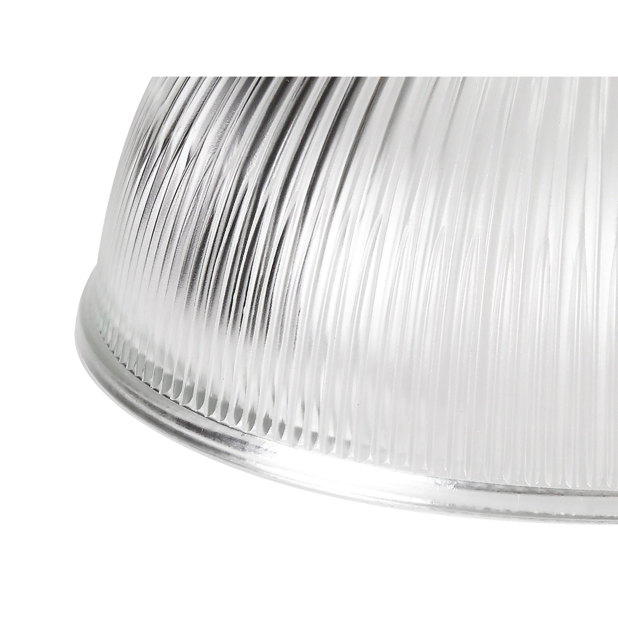 Polished Nickel Triple Pendant with 30cm Clear Dome Glass Shades