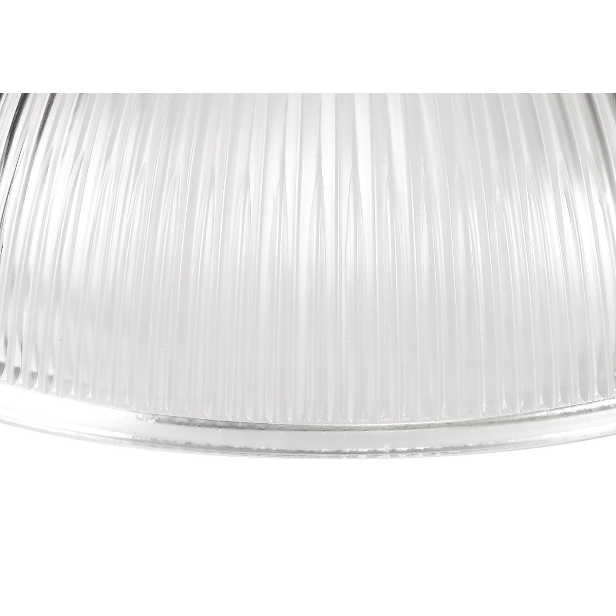 Polished Nickel Triple Pendant with 30cm Clear Dome Glass Shades