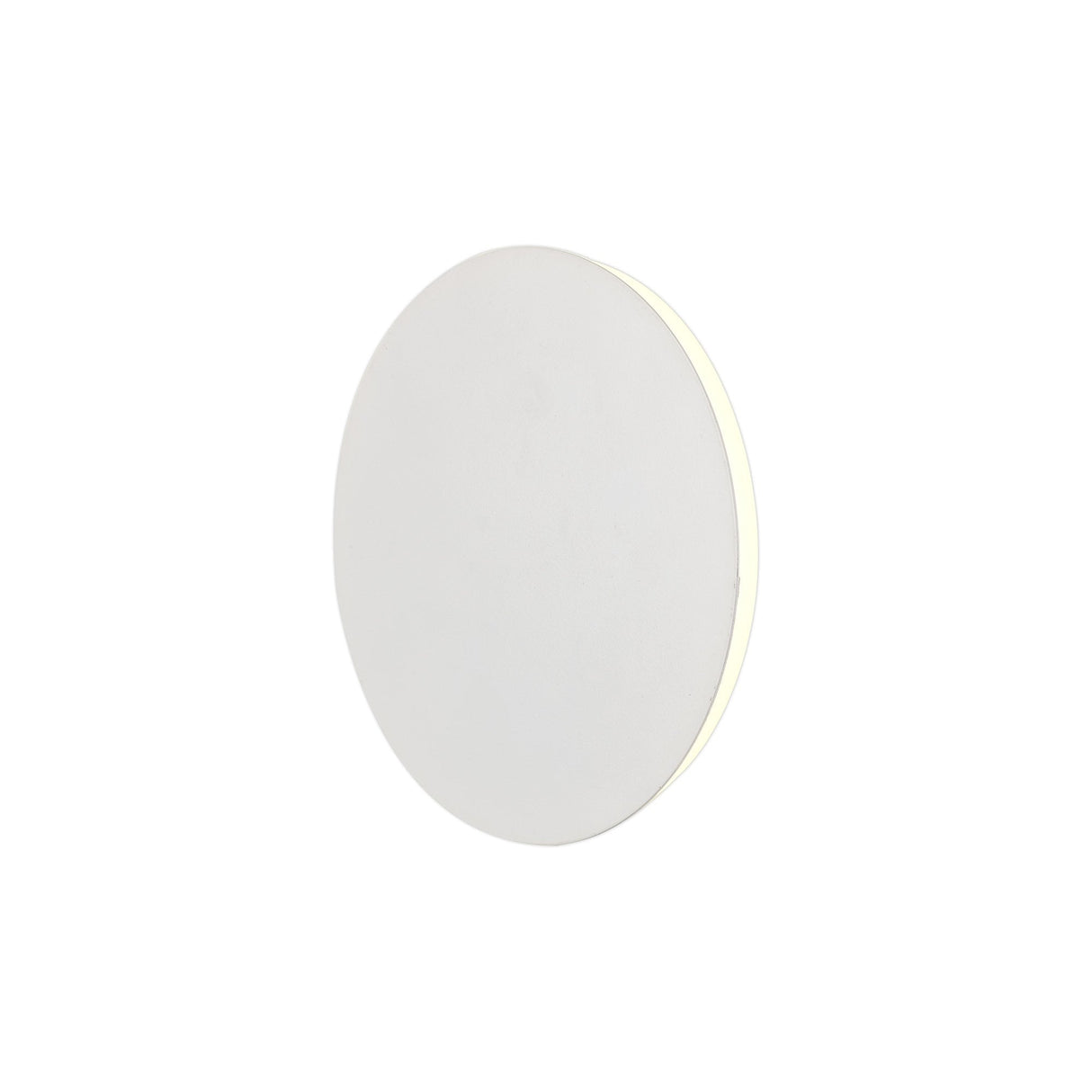 Elegant Round Wall Lamp with Magnetic Base - 12W LED, Sand White Finish