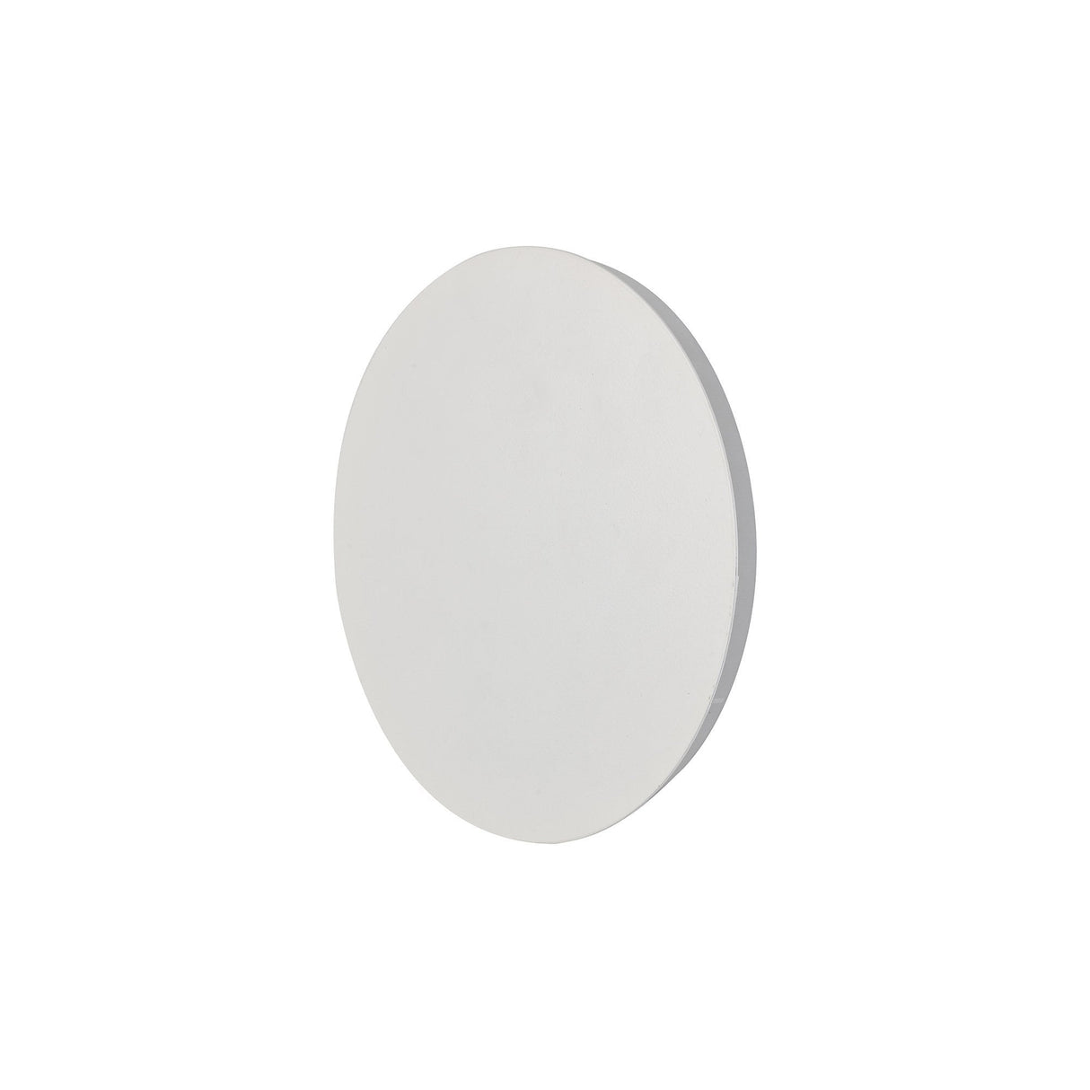 Elegant Round Wall Lamp with Magnetic Base - 12W LED, Sand White Finish