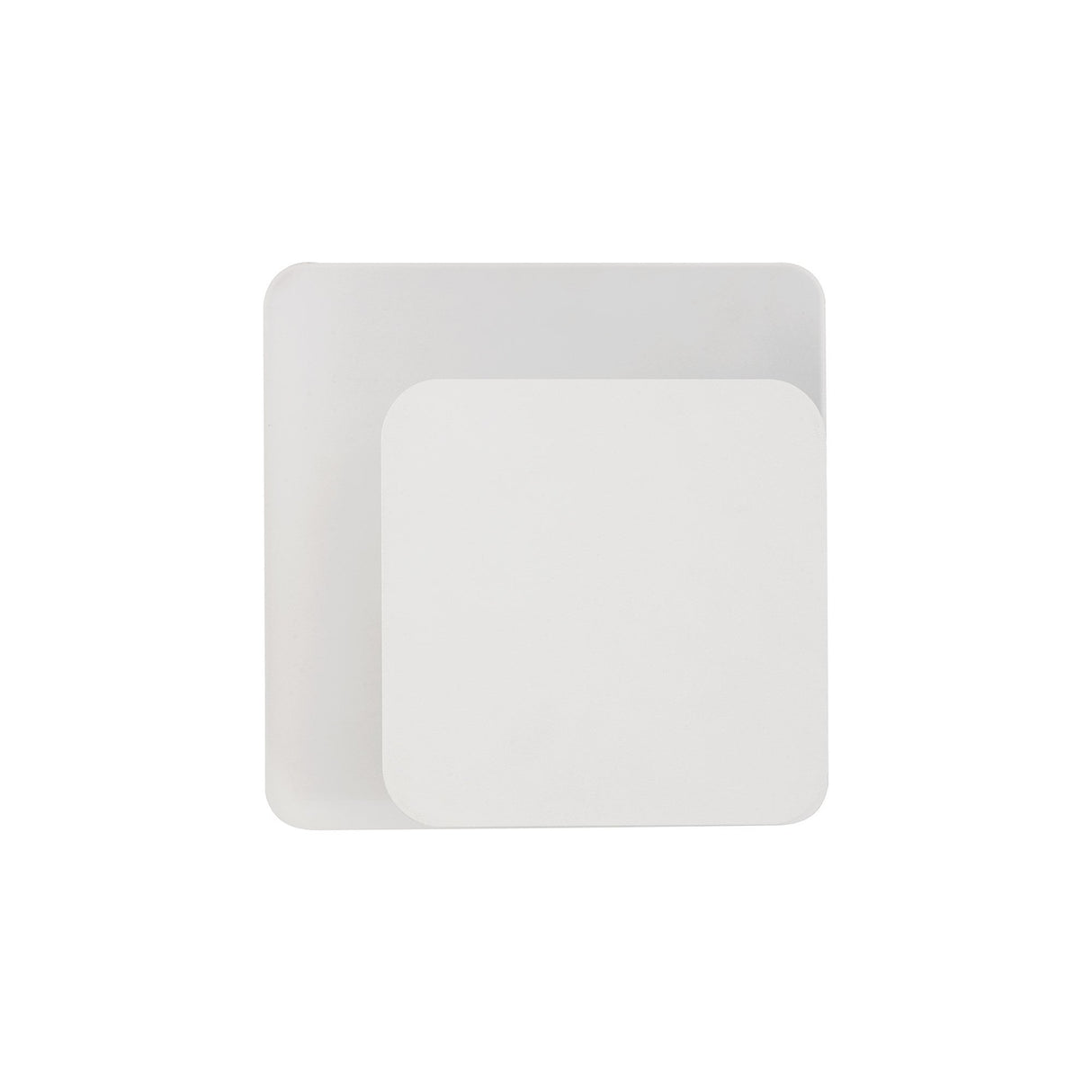 Elegant Square Magnetic LED Wall Light with Sand White Finish - 12W, 3000K Warm White