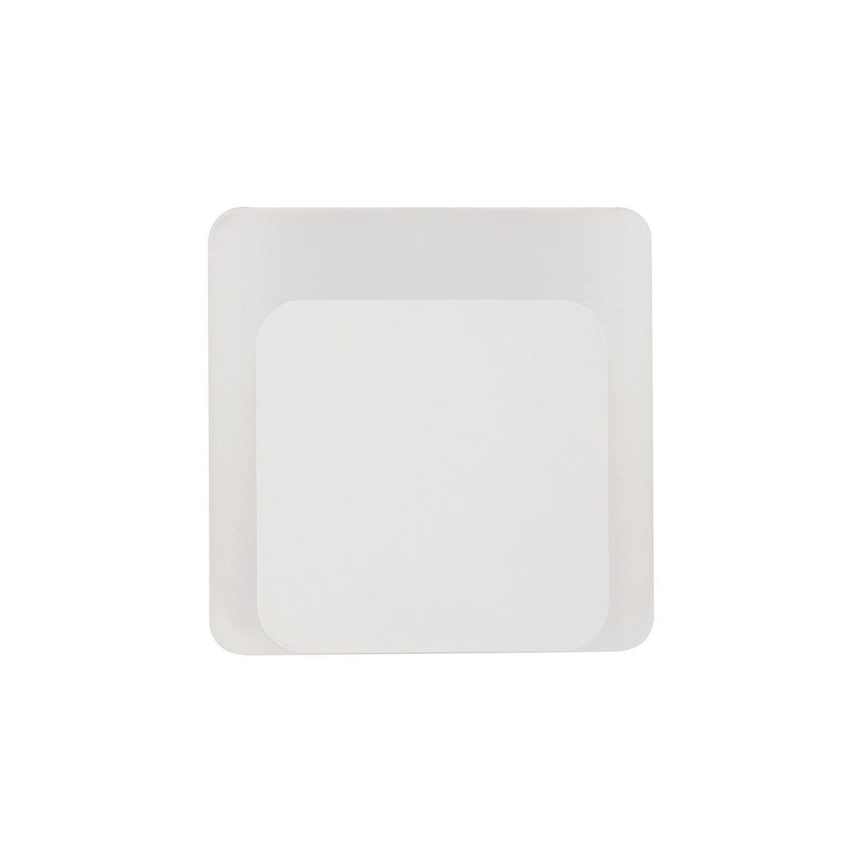 Sleek Square Wall Lamp with Magnetic Base, 12W LED, Frosted Acrylic Diffuser, Sand White Finish