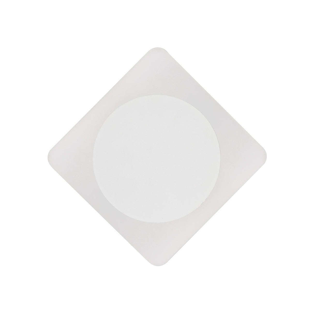 Contemporary Magnetic Wall Lamp with Frosted Diffuser, 12W LED, Sand White Finish