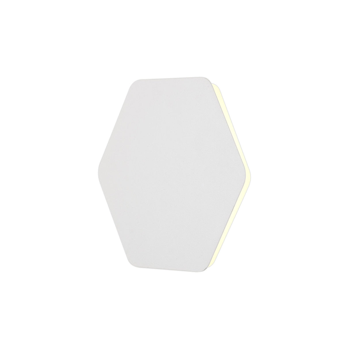 Hexagonal Magnetic Wall Lamp, 12W LED 3000K, Sand White with Frosted Diffuser, 200mm Length