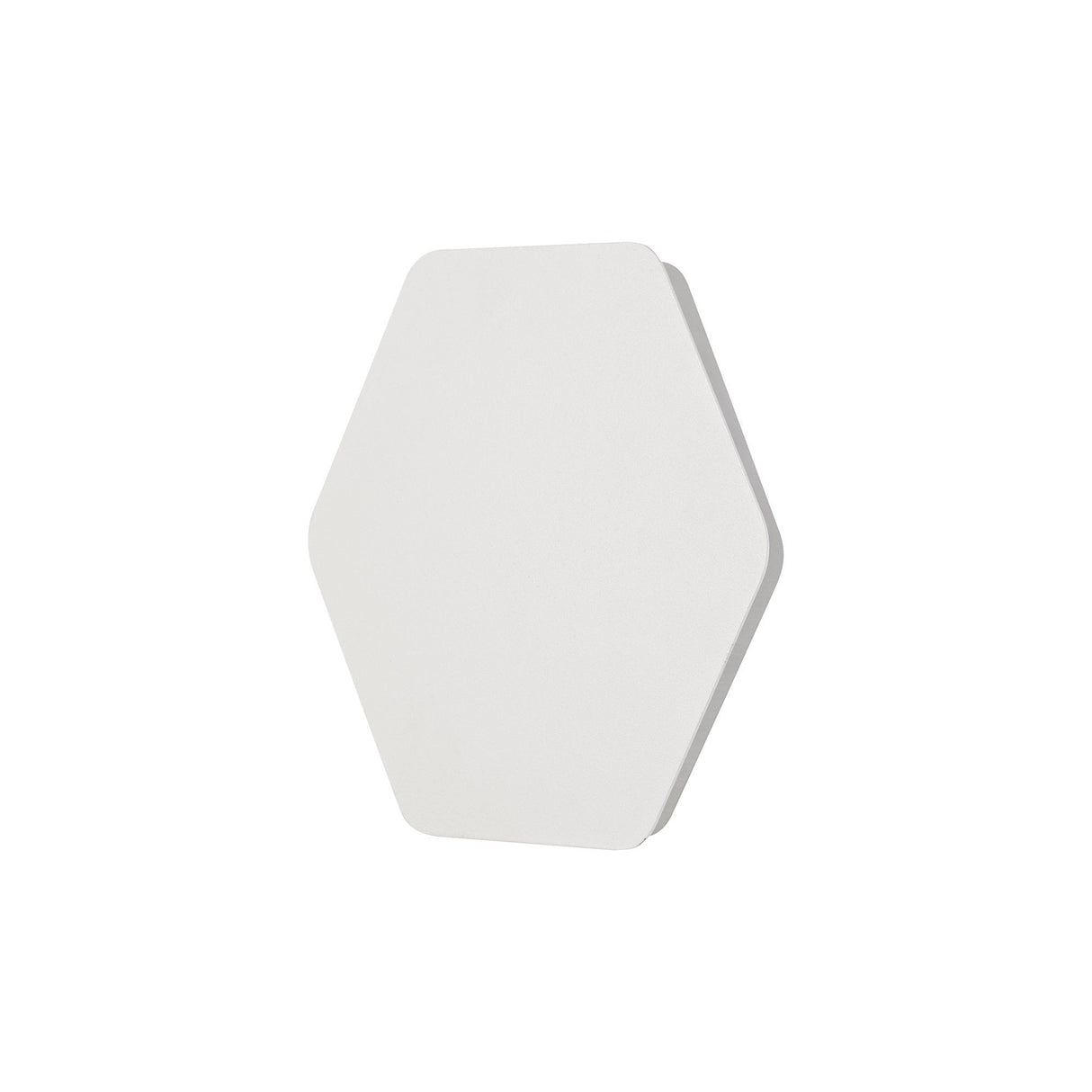 Hexagonal Magnetic Wall Lamp, 12W LED 3000K, Sand White with Frosted Diffuser, 200mm Length