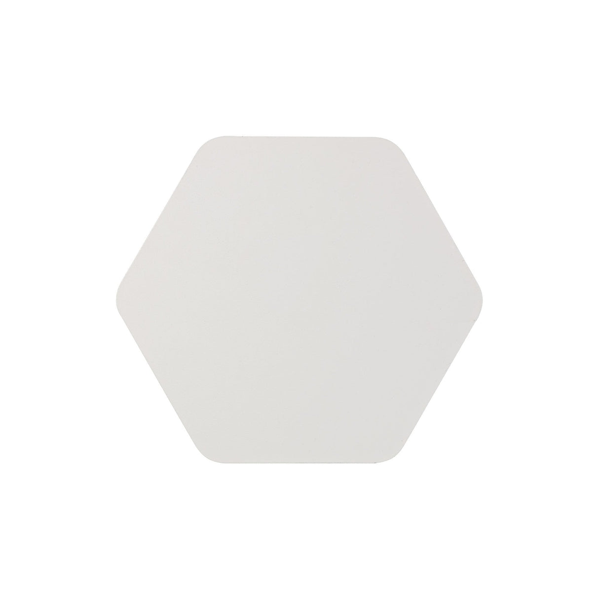 Hexagonal Magnetic Wall Lamp, 12W LED 3000K, Sand White with Frosted Diffuser, 200mm Length