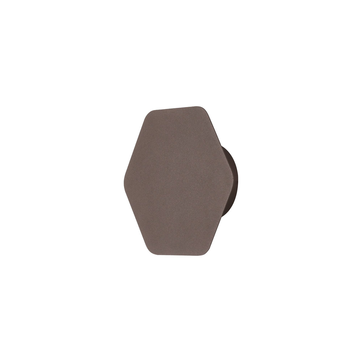 Contemporary Coffee Hexagonal Magnetic Wall Light, 12W LED, 3000K 498lm