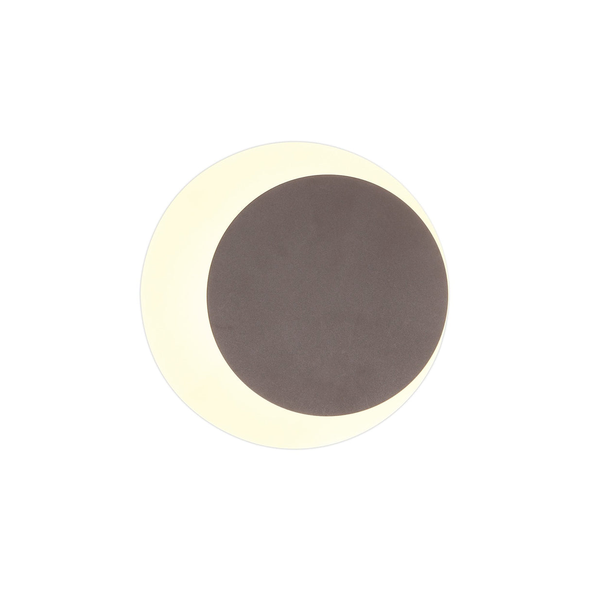 Sleek Magnetic Wall Lamp, 12W LED 3000K, Coffee Finish with Frosted Diffuser