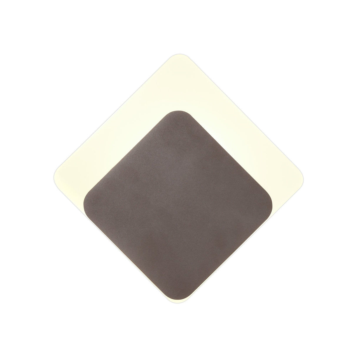 Contemporary Diamond Design Magnetic Wall Lamp, 12W LED 3000K, Frosted Acrylic Diffuser