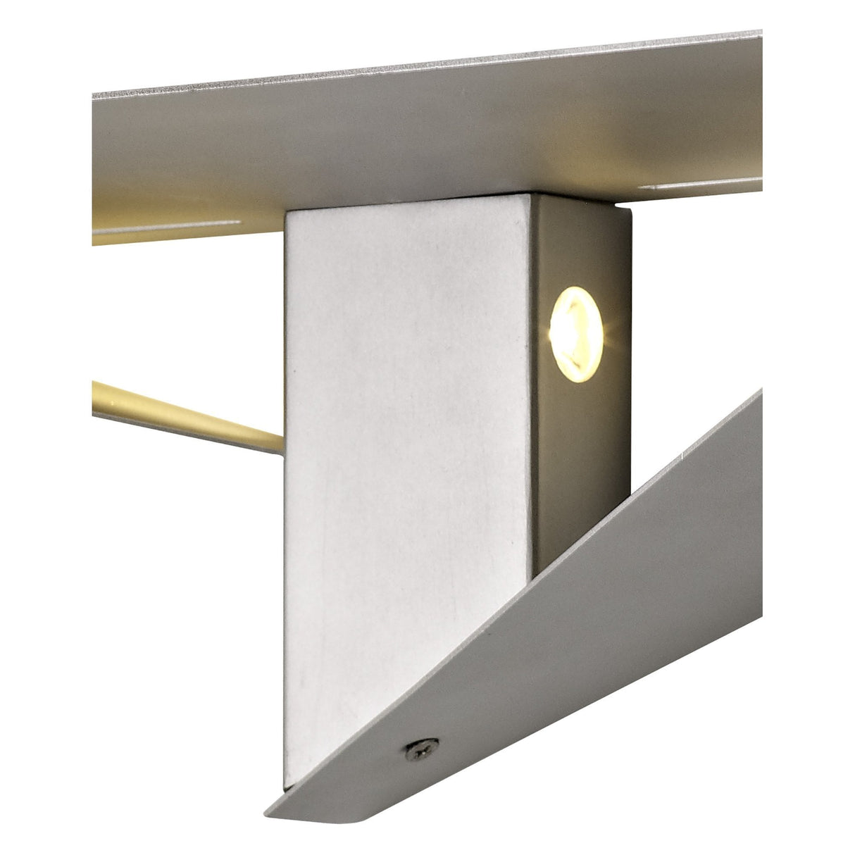 Sleek Silver LED Wall Lamp, 6W, 3000K, 238lm, 3-Year Warranty