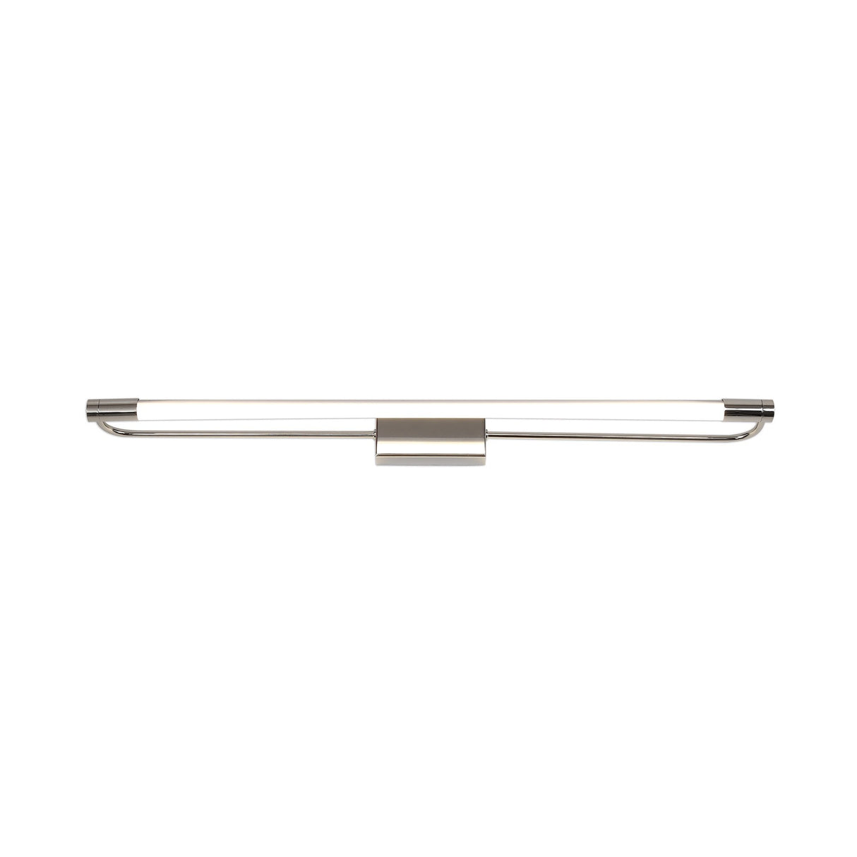 Sleek Chrome LED Wall Lamp with Opal White Shade - 14W Natural White, 600mm Length, IP44, 3-Year Warranty