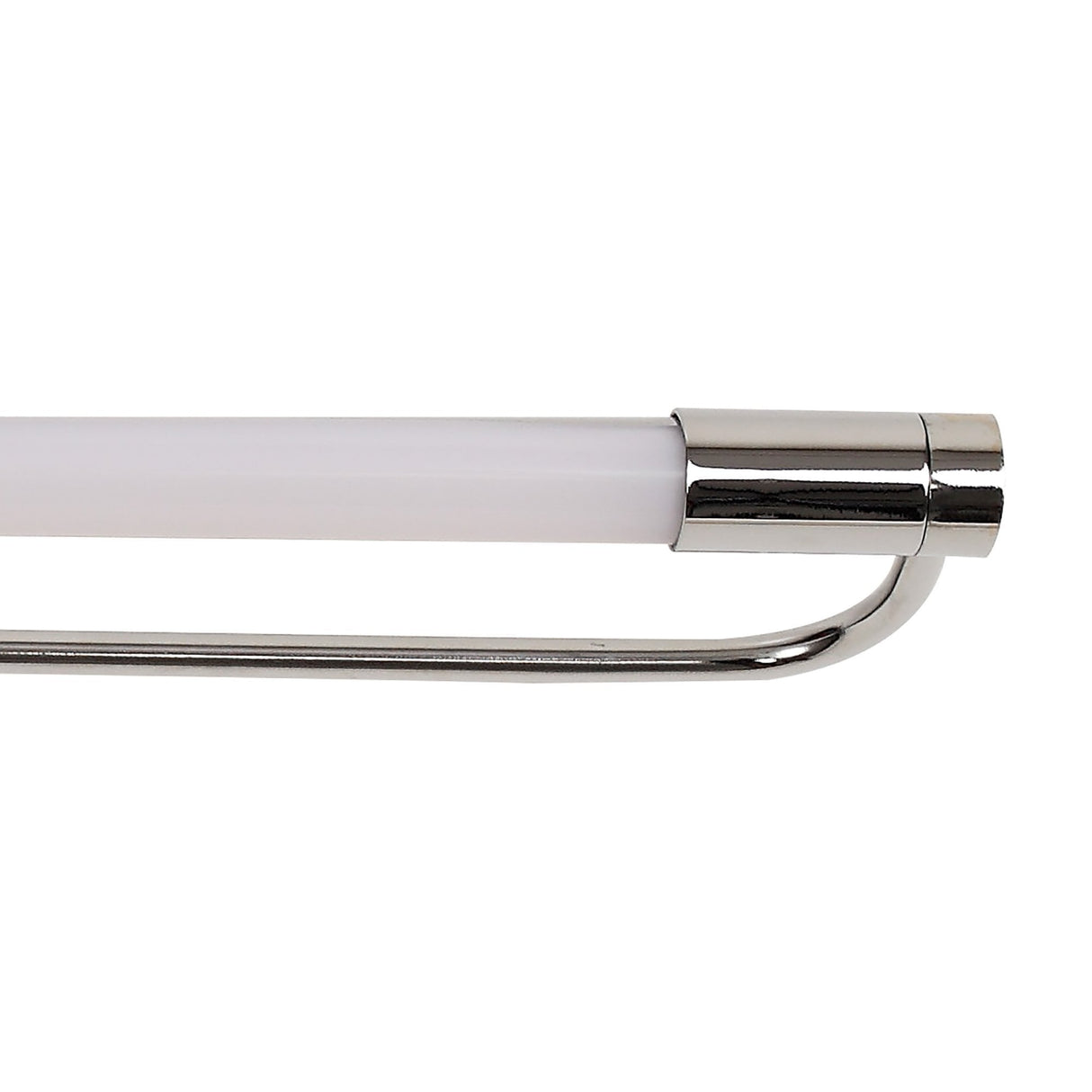Sleek Chrome LED Wall Lamp with Opal White Shade - 14W Natural White, 600mm Length, IP44, 3-Year Warranty