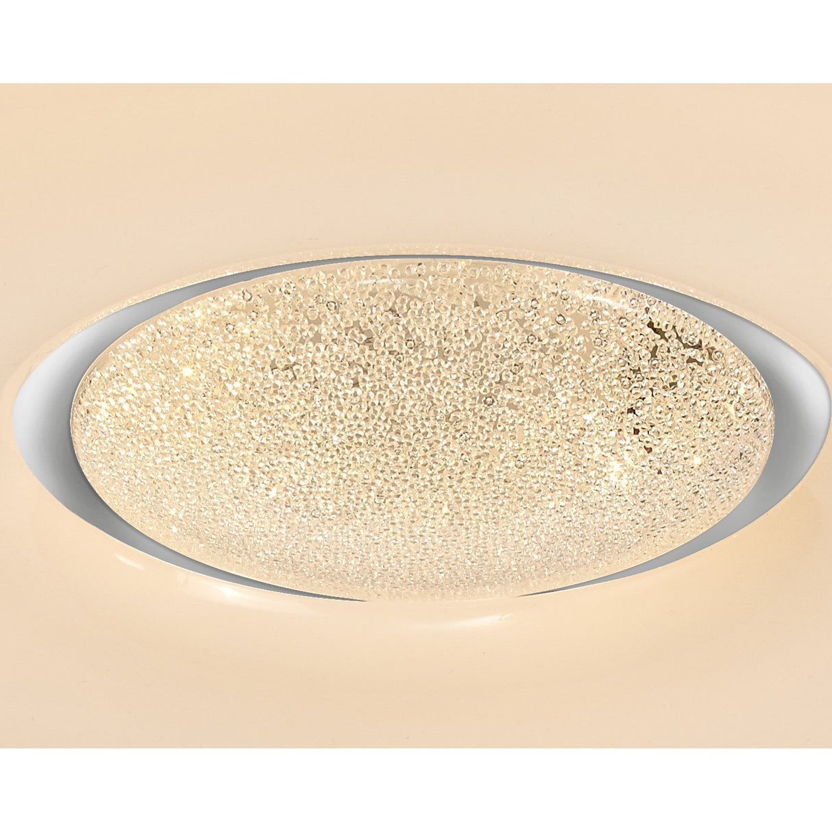 Ceiling Light with Switchable 24W LED, 3 CCT Modes, Opal White Finish, 2032lm, 3-Year Warranty