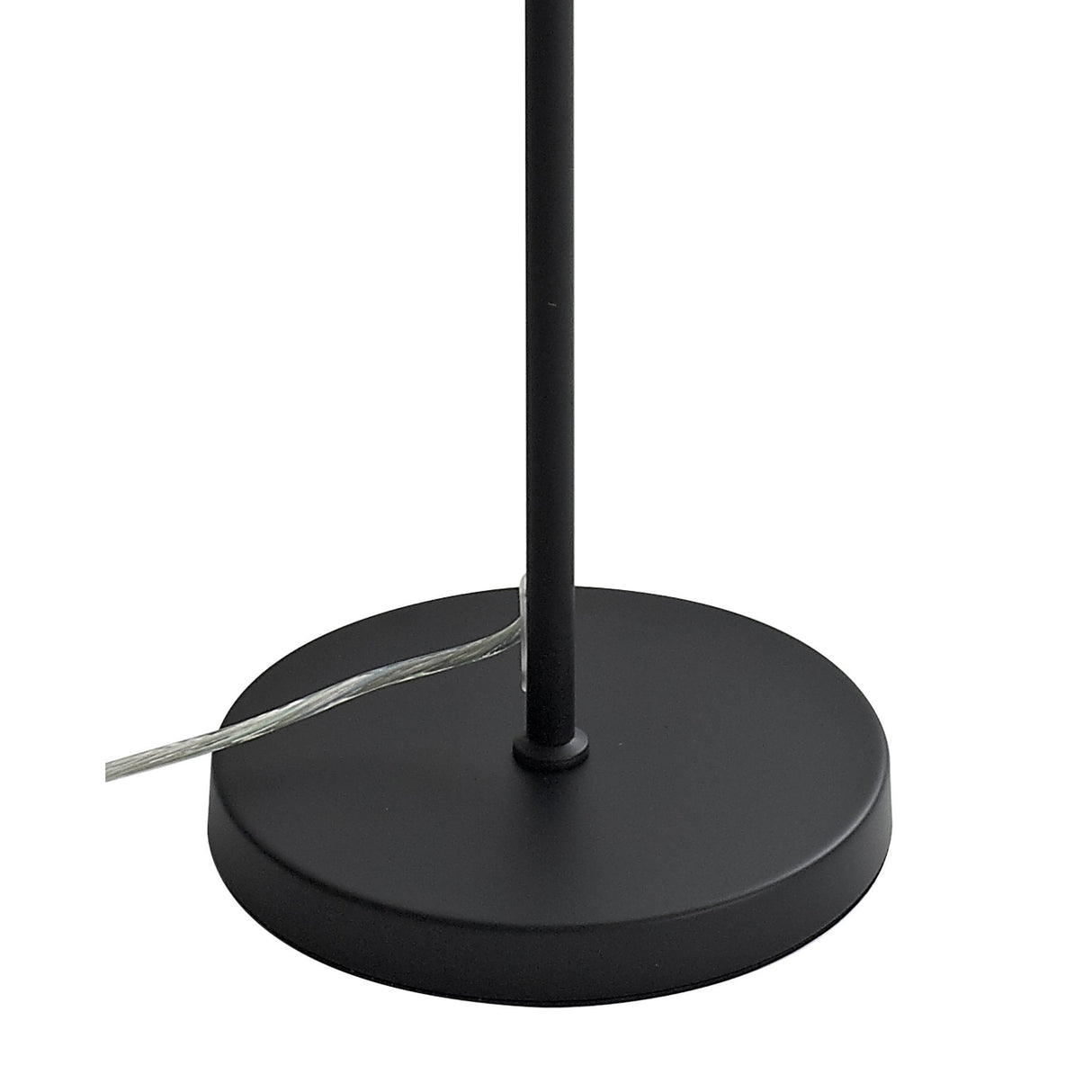 Sleek Black Floor Lamp with Smoked Shade, 7W LED, 4000K Natural White, 790 Lumens, 3-Year Warranty