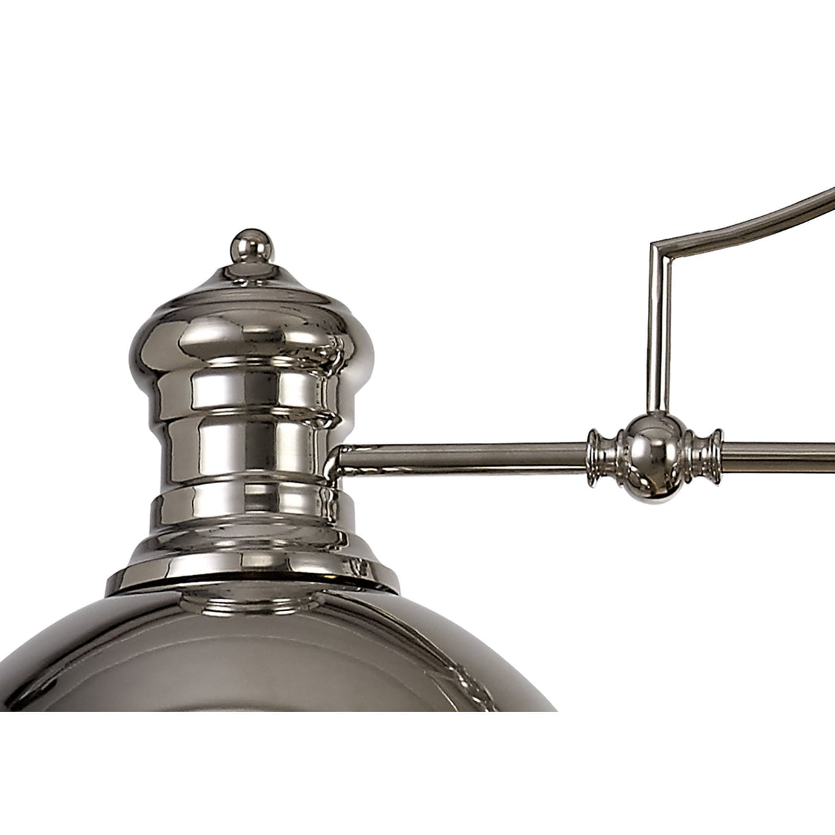Sleek Linear Pendant Light, Polished Nickel with Frosted Glass Shades