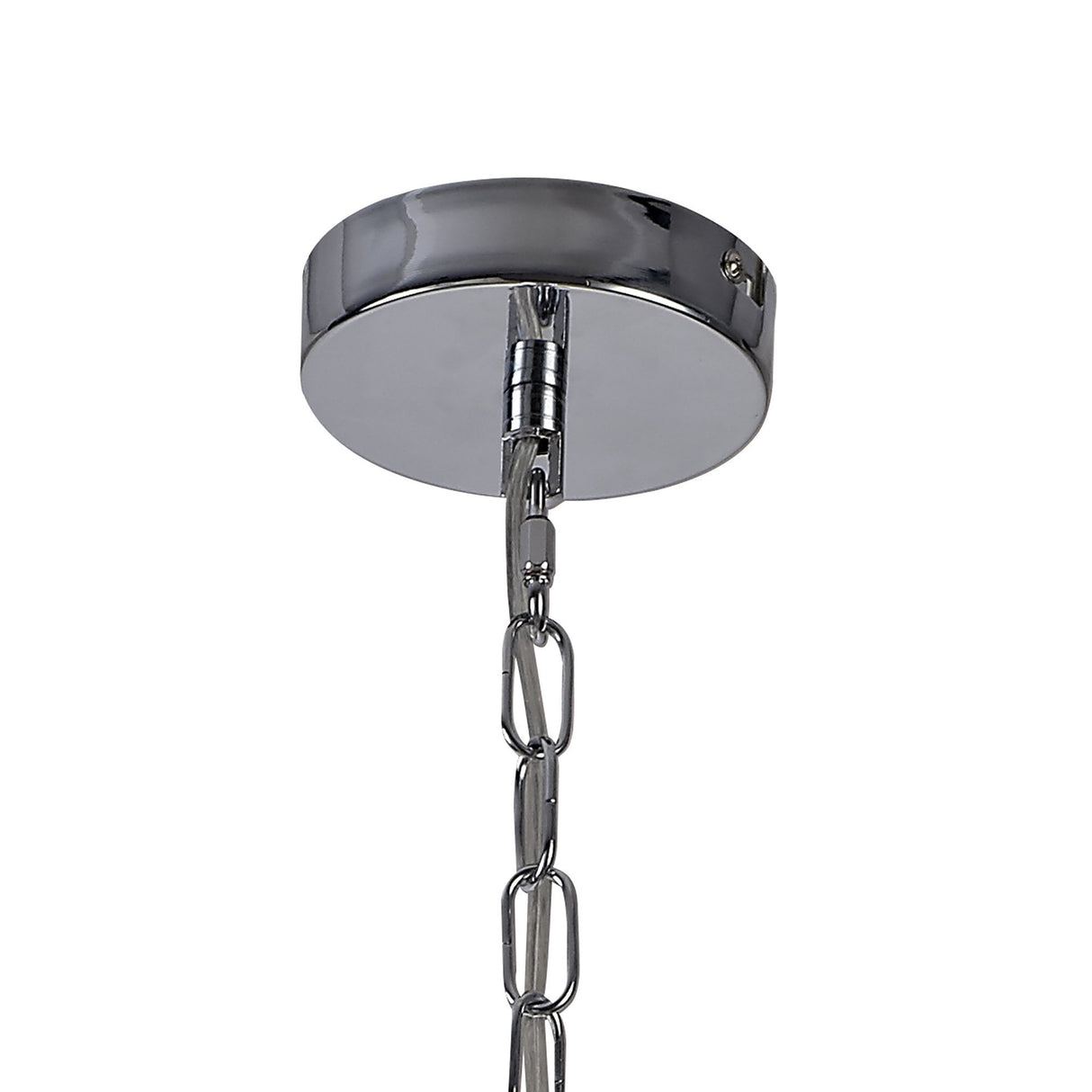 Single Light Pendant with Clear Shade in Polished Chrome Finish