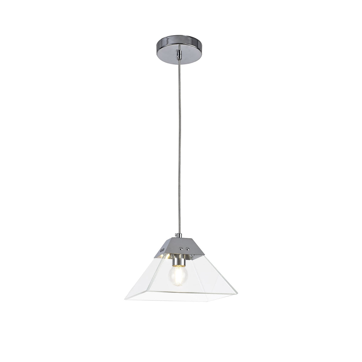 Elegance Pendant Light, 1 E14 Bulb, Polished Chrome Finish