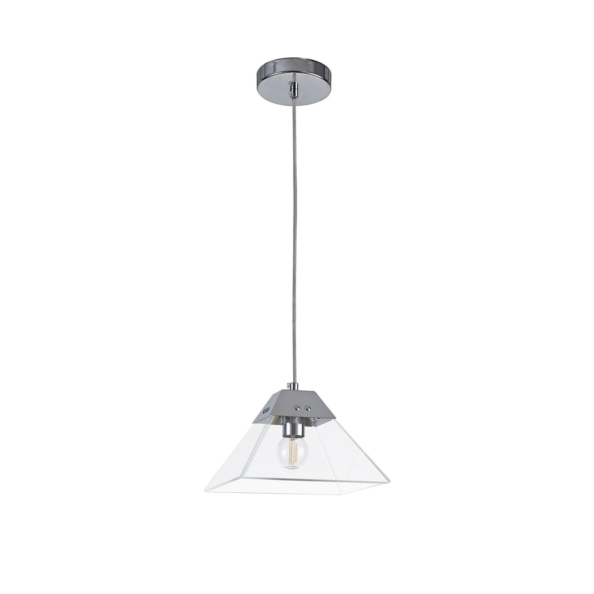Elegance Pendant Light, 1 E14 Bulb, Polished Chrome Finish