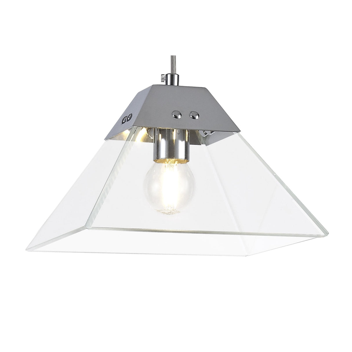 Elegance Pendant Light, 1 E14 Bulb, Polished Chrome Finish