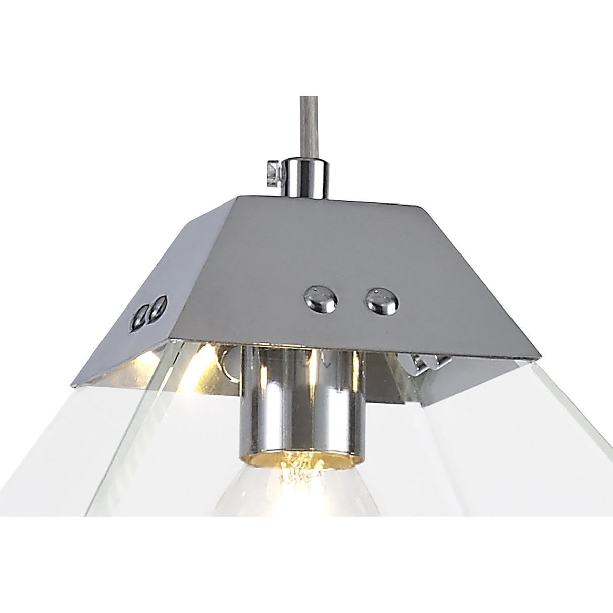 Elegance Pendant Light, 1 E14 Bulb, Polished Chrome Finish