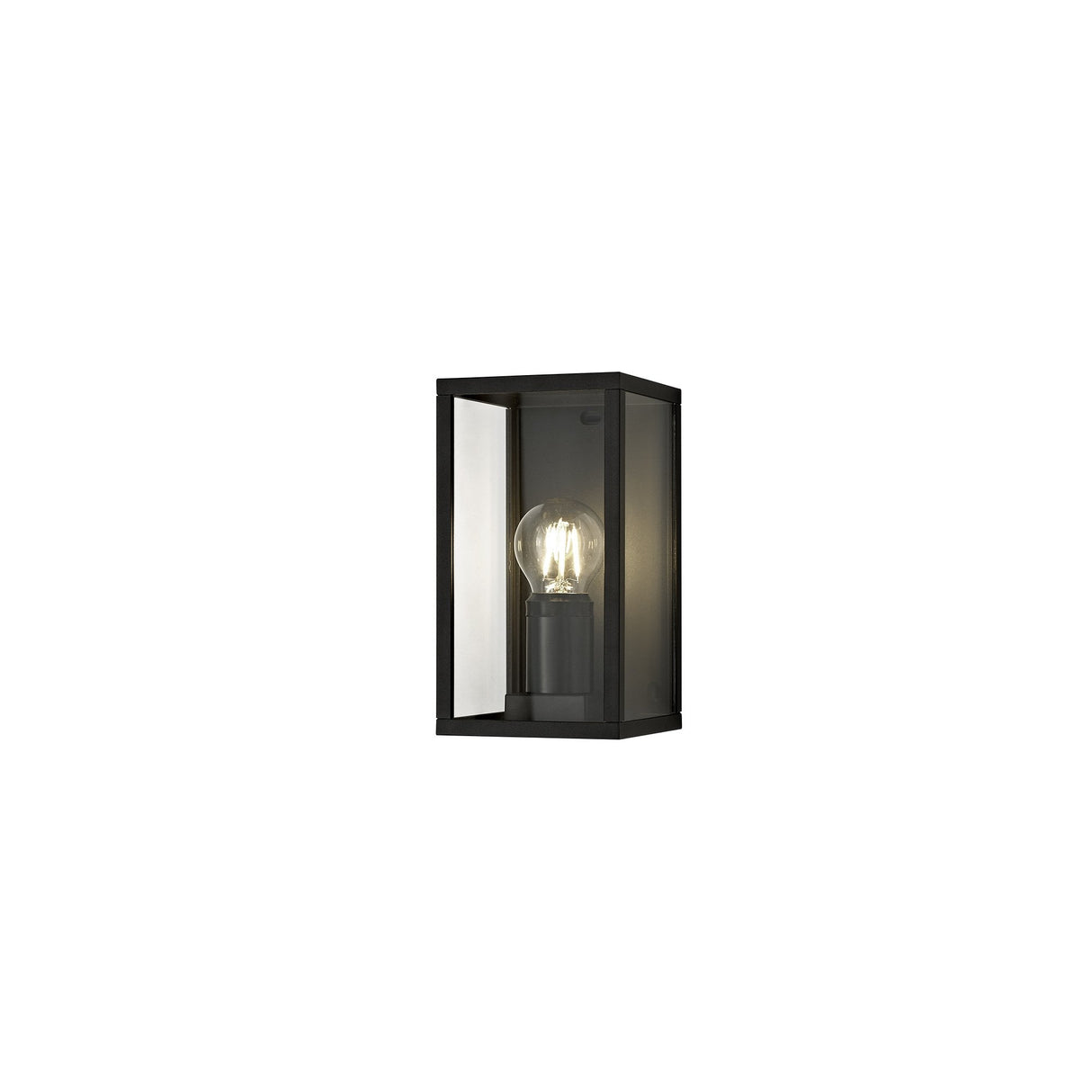 Sleek Graphite Black Wall Lamp, E27 Socket, Weatherproof IP54, Two-Year Warranty