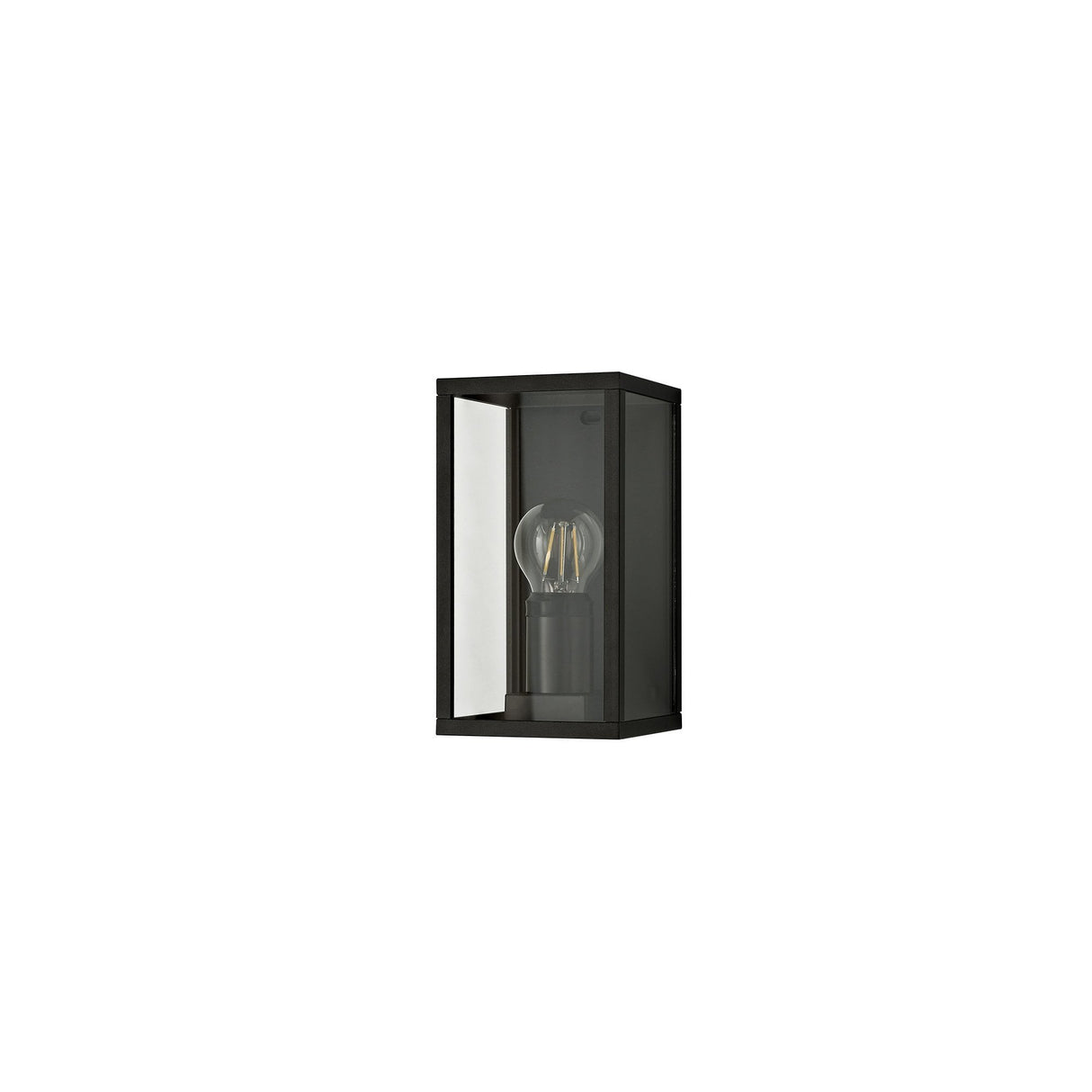 Sleek Graphite Black Wall Lamp, E27 Socket, Weatherproof IP54, Two-Year Warranty