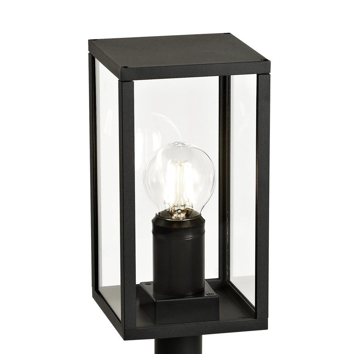 Graphite Black Outdoor Post Light, E27, IP54, 2-Year Warranty