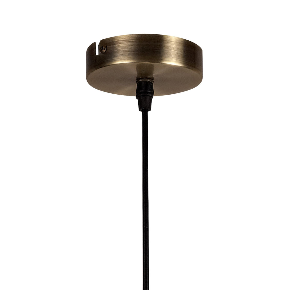 Vintage-Inspired Brass Pendant Light with Adjustable Drop