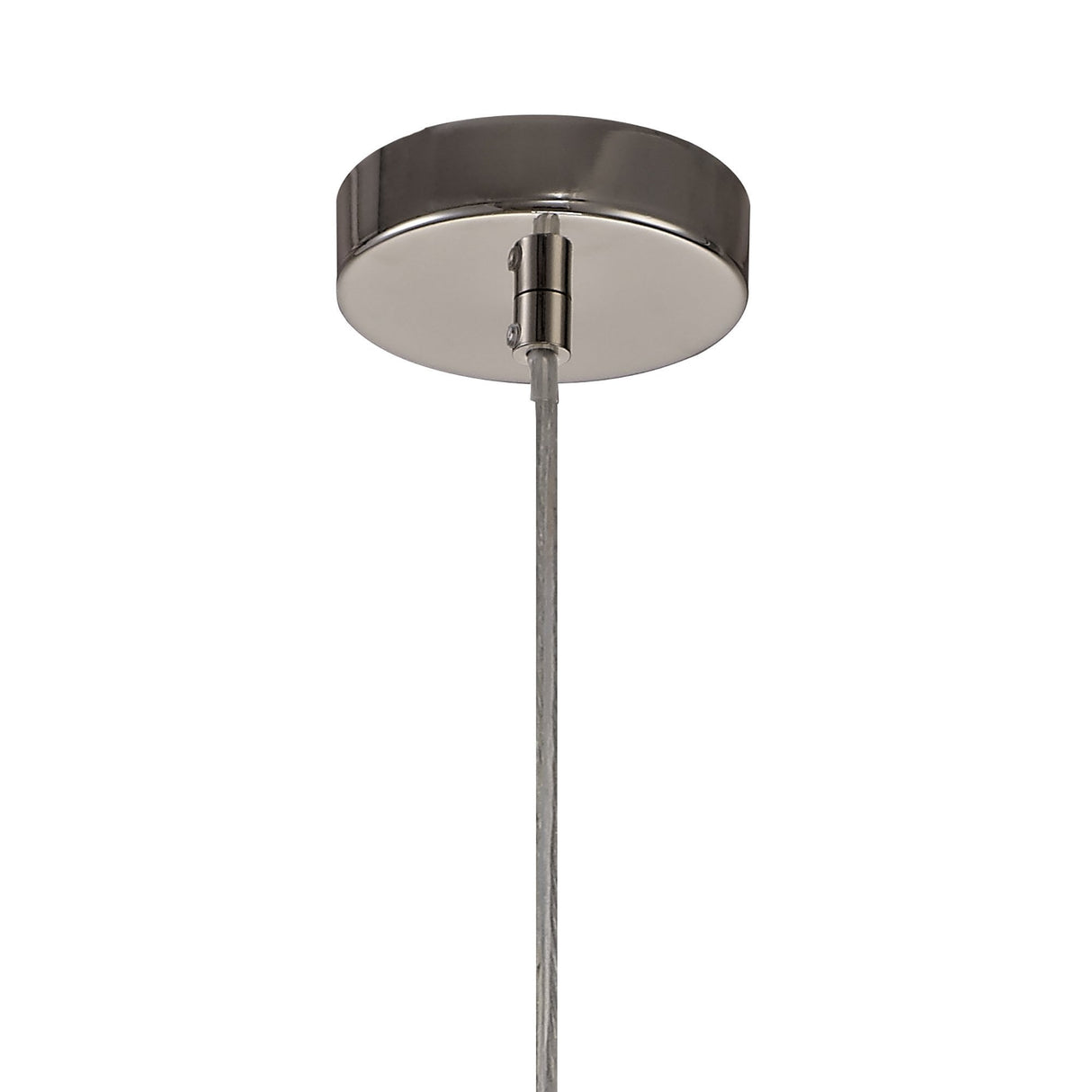 Polished Nickel Sphere Pendant Light with Adjustable Drop, 1 x E27 Socket
