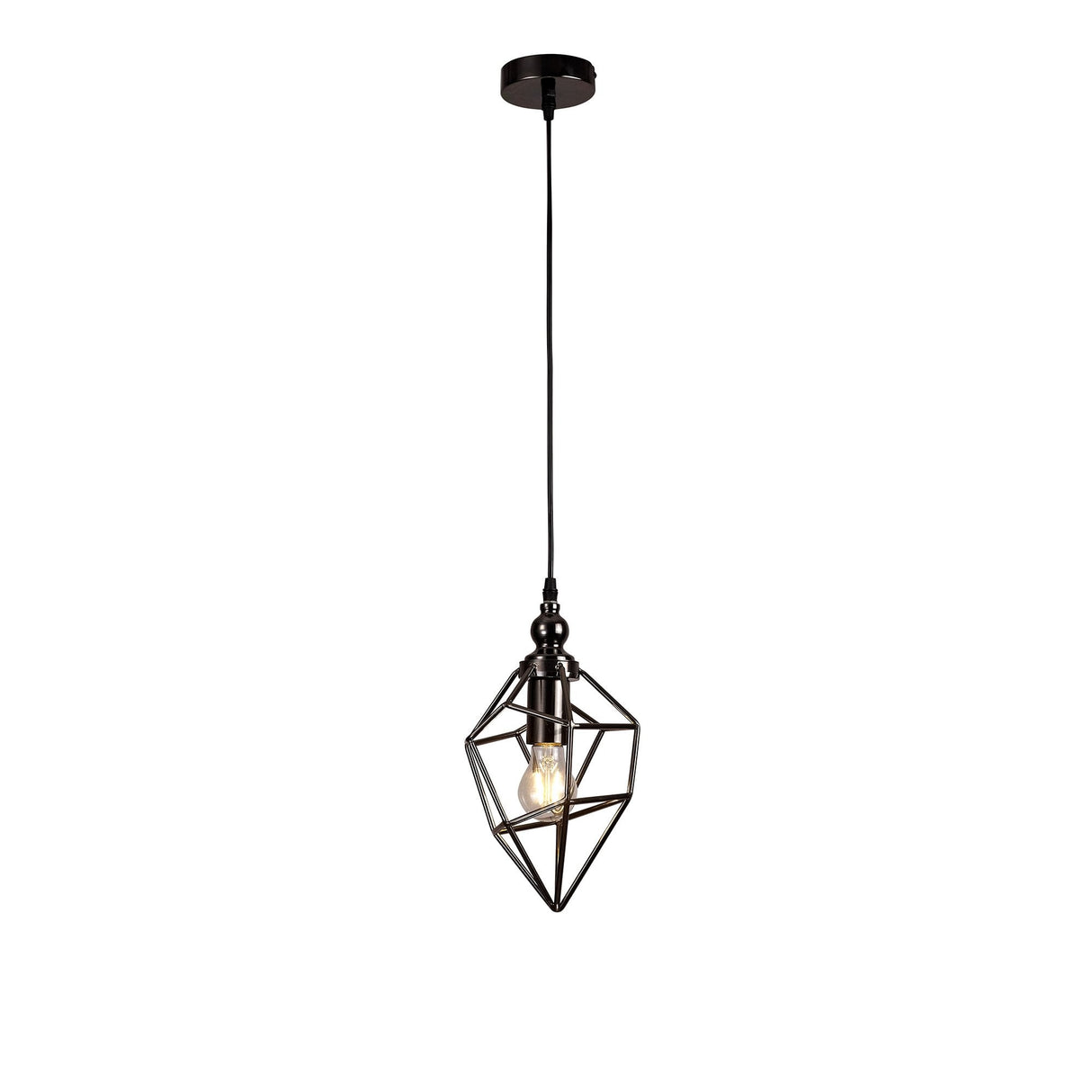 Elegant Black Nickel Pendant Light with Adjustable Drop