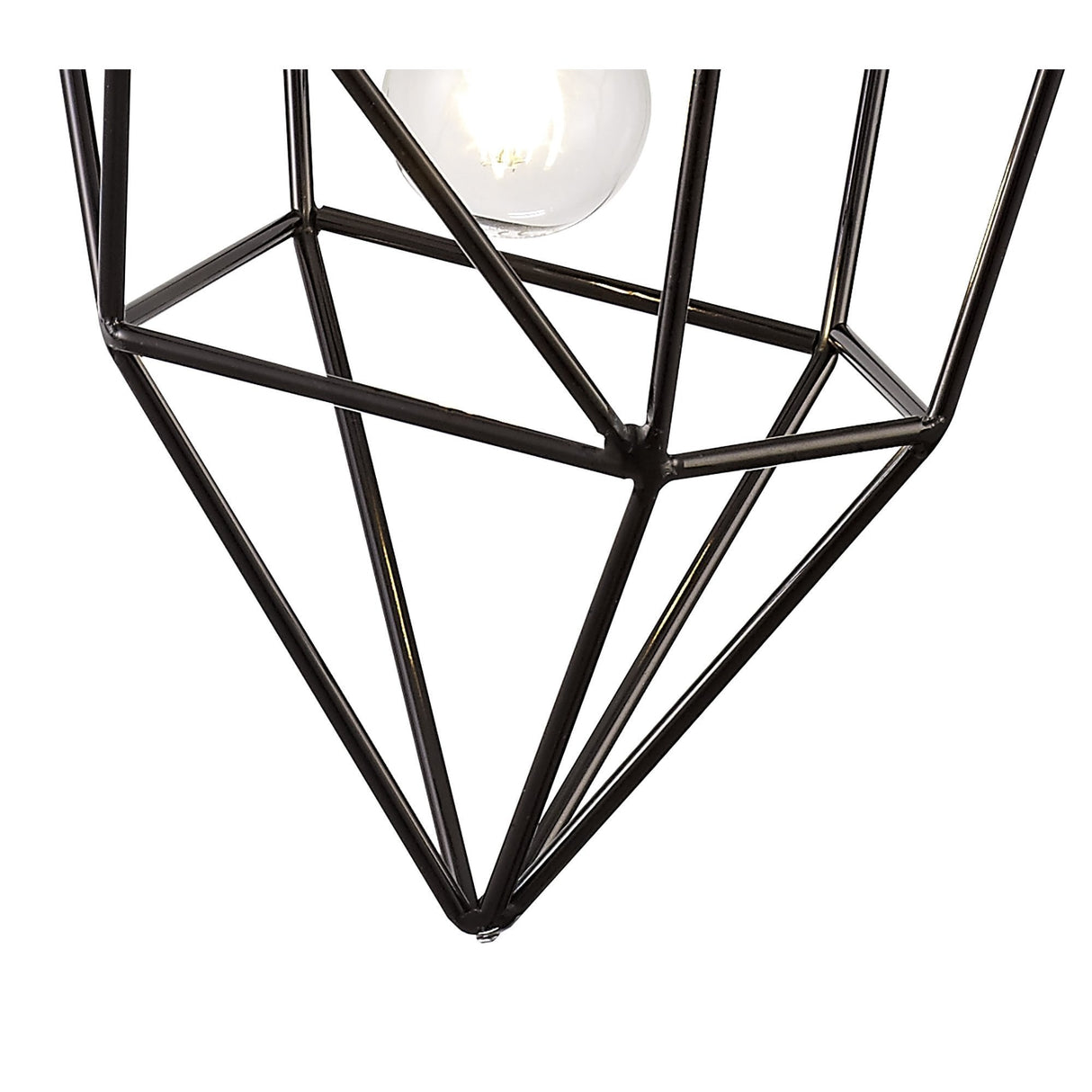 Sleek Black Nickel Pendant Light, 1 x E27 Socket