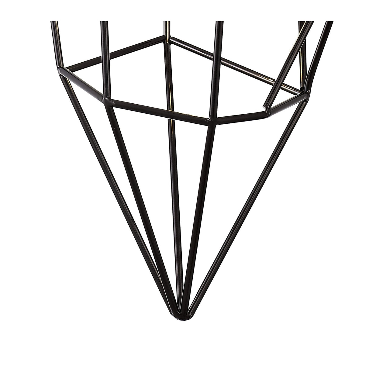 Sleek Black Nickel Pendant with Adjustable Drop