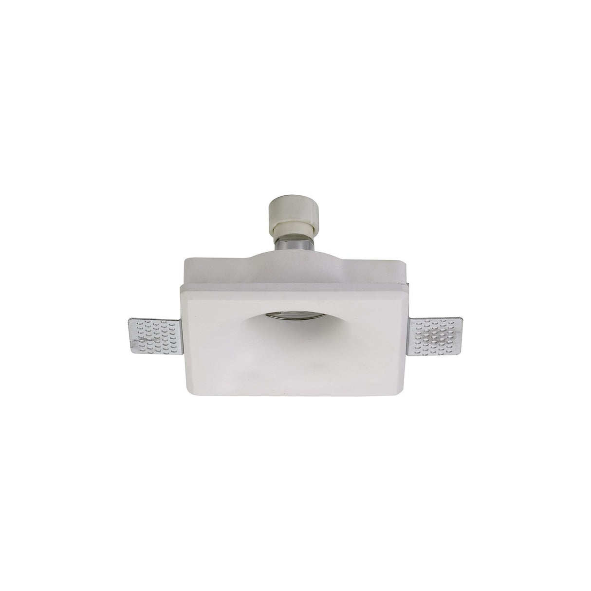 Sleek White Paintable Square Recessed Spotlight with GU10 Compatibility